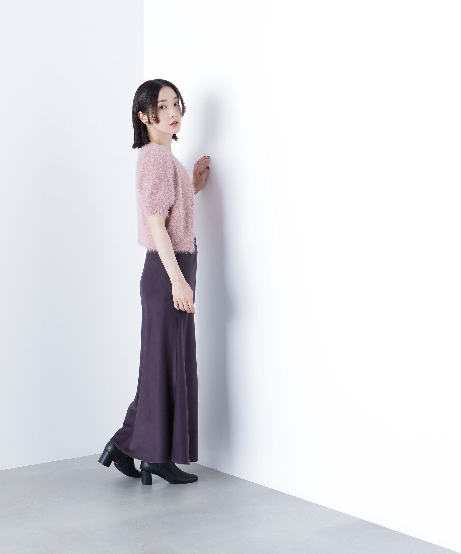  「バイアスサテンナロースカート」|スカート|