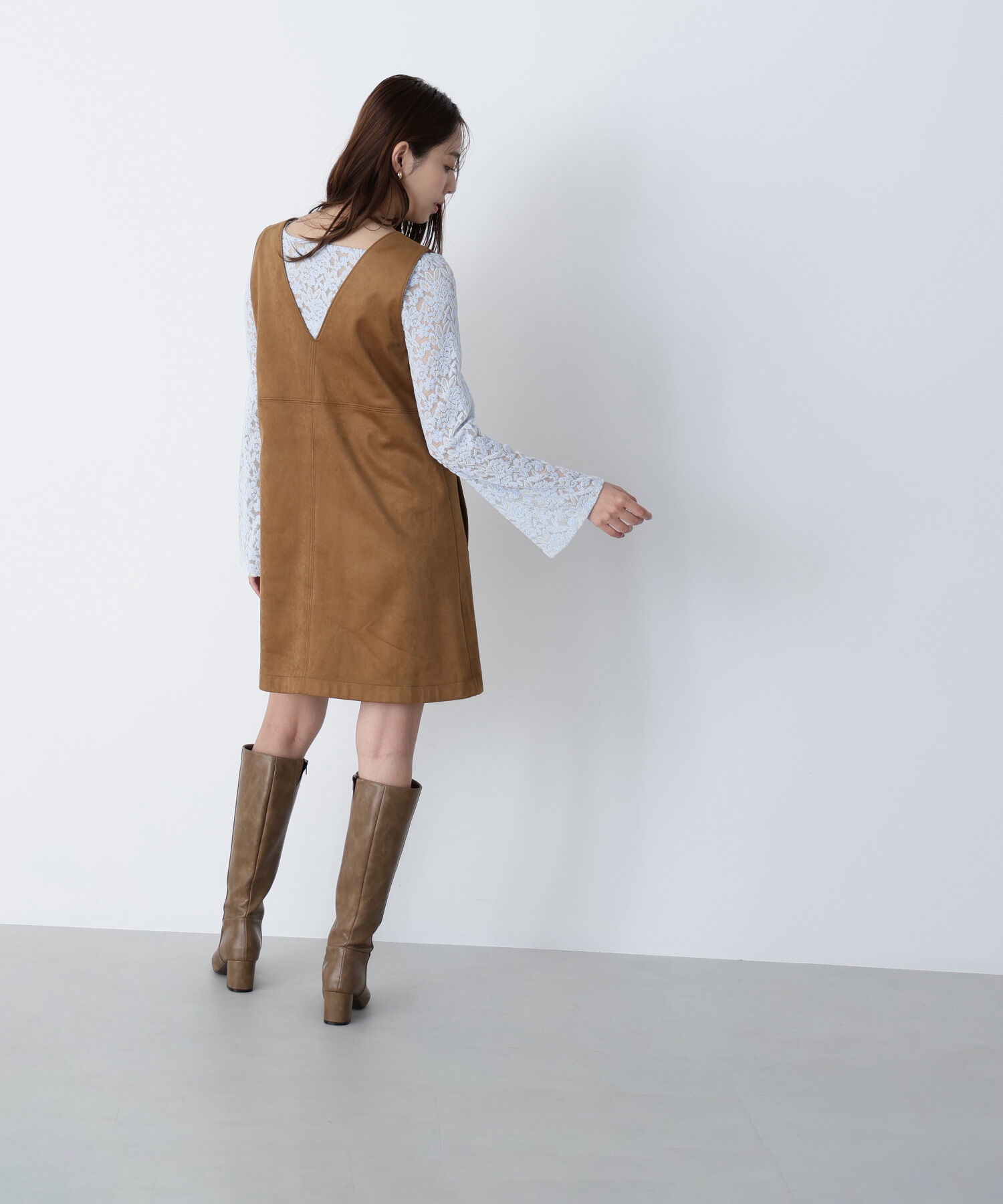  「フェイクスウェードミニジャンスカ」|ワンピース|