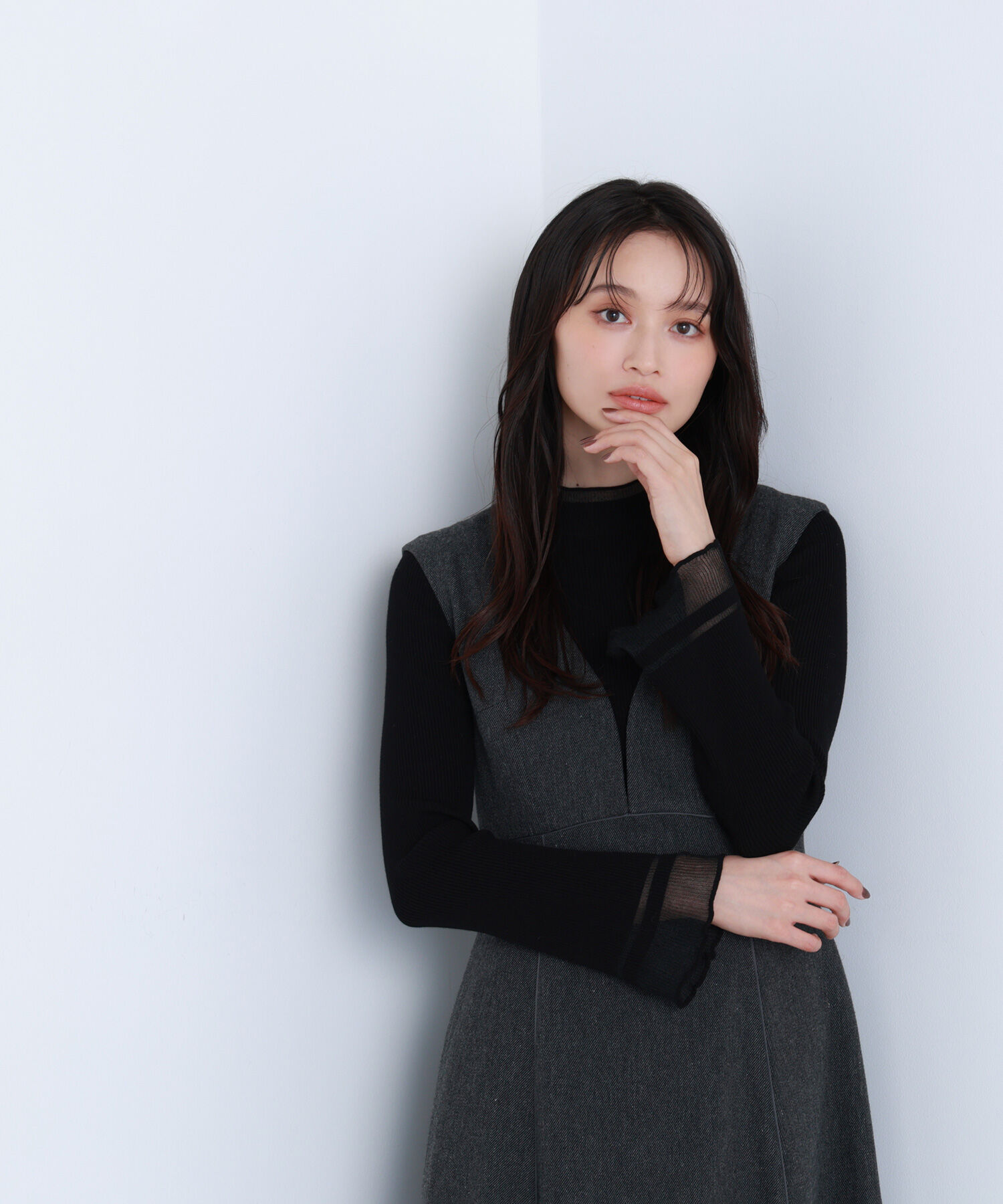  「&ldquo;さりげな&rdquo;シアースリーブニット」|ニット・セーター|