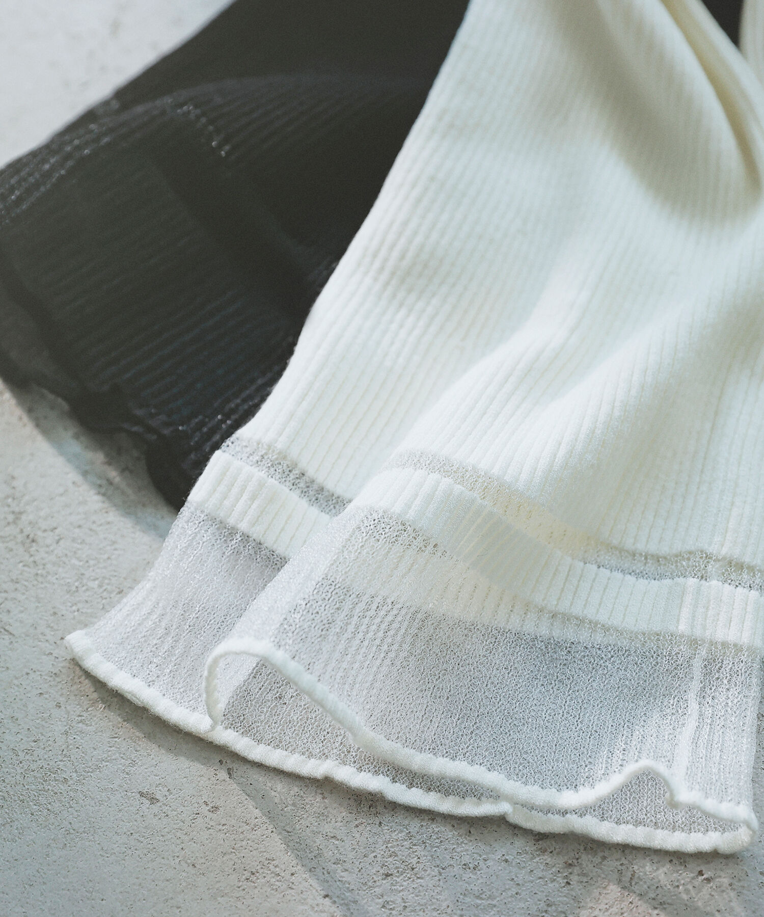  「&ldquo;さりげな&rdquo;シアースリーブニット」|ニット・セーター|