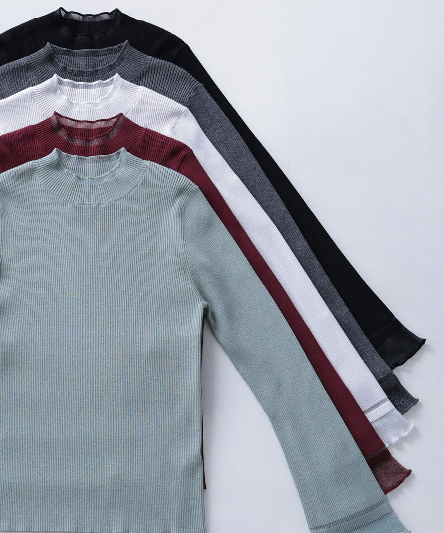  「&ldquo;さりげな&rdquo;シアースリーブニット」|ニット・セーター|