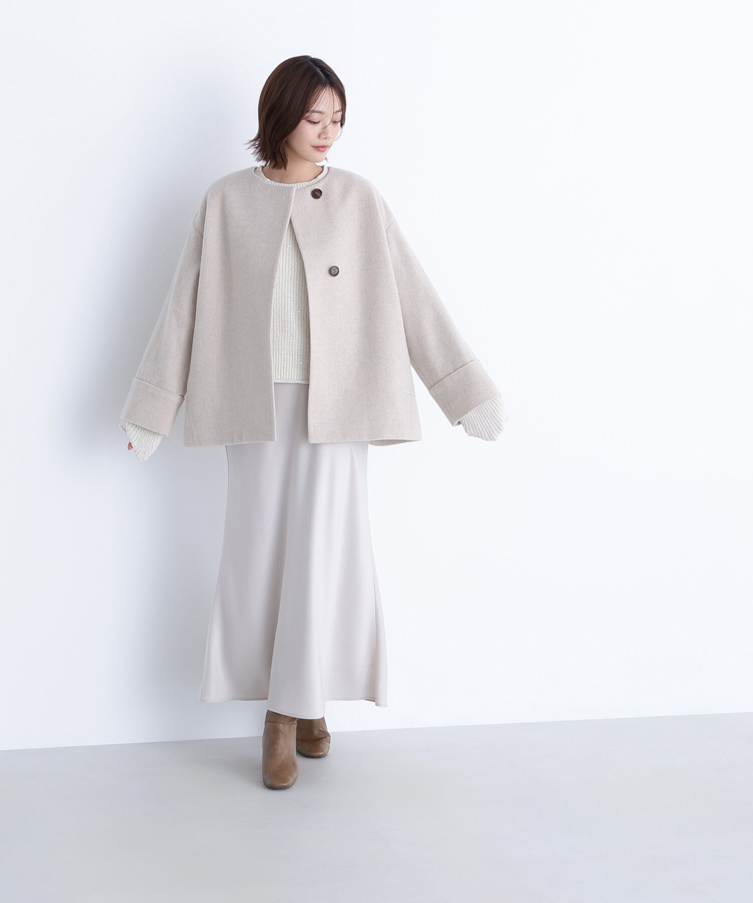  「毎日に&ldquo;ちょうどいい&rdquo;カシミヤ混コート」|ブルゾン・スタジャン|