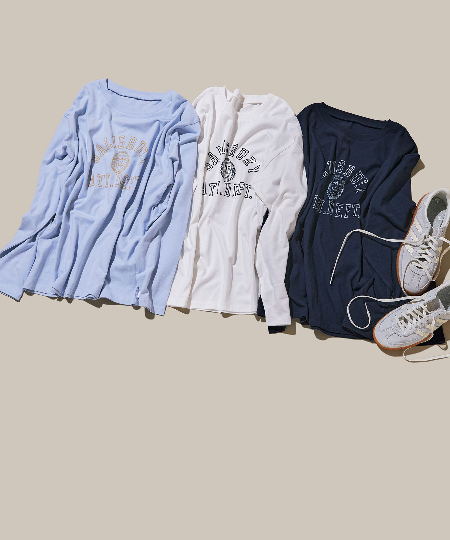  「〈N.〉カレッジロゴロンＴ」|Tシャツ・カットソー|オフホワイト1