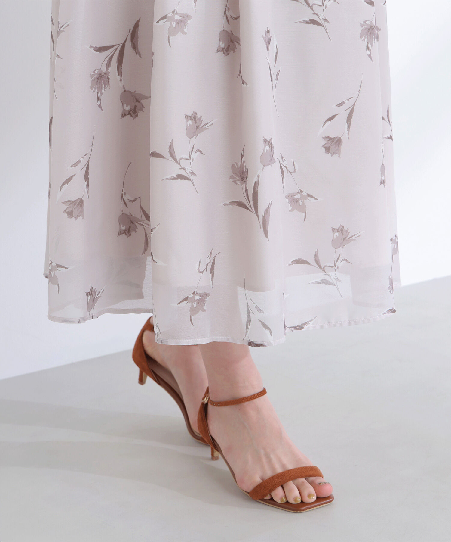  「フラワープリントフレアスカート」|スカート|