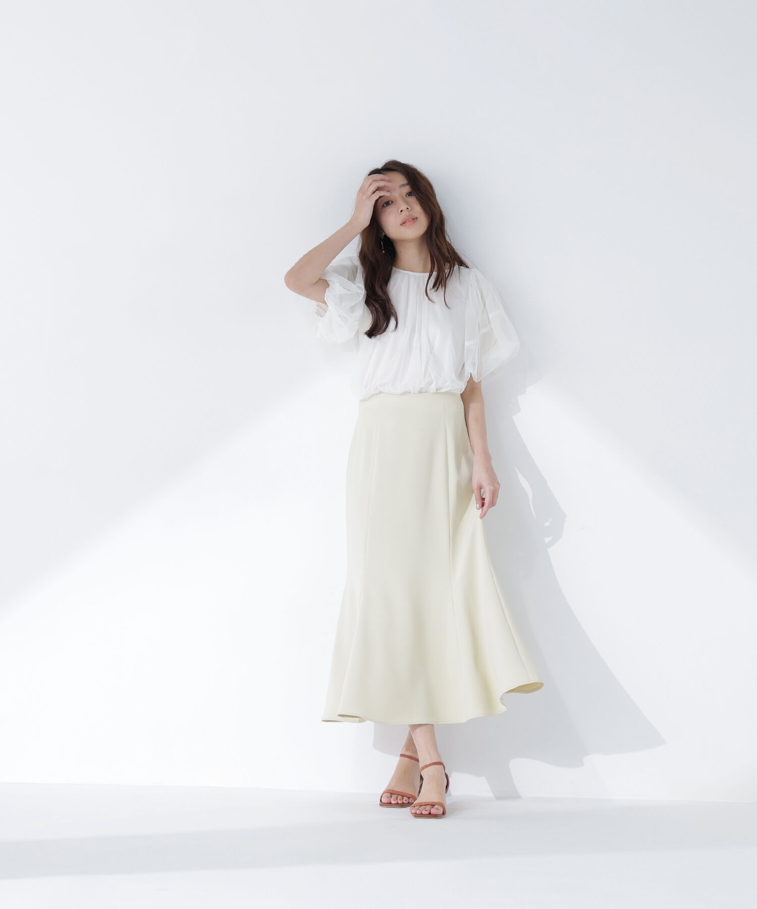  「チュールレイヤードトップス」|Tシャツ・カットソー|