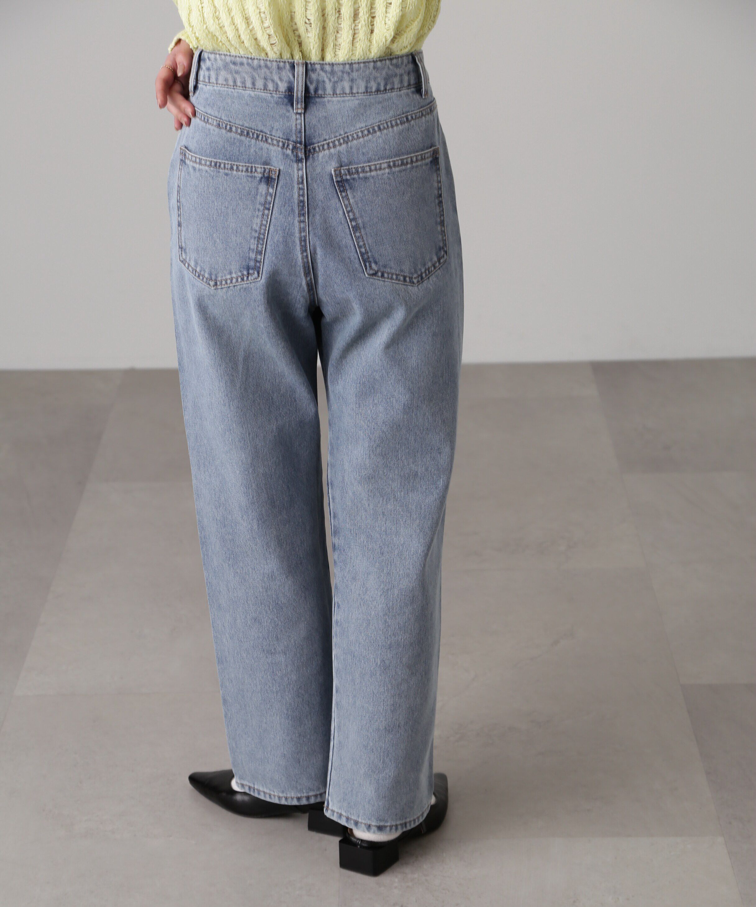  「[低身長サイズ/Sシリーズ]ニーカットストレートデニムパンツ」|その他|