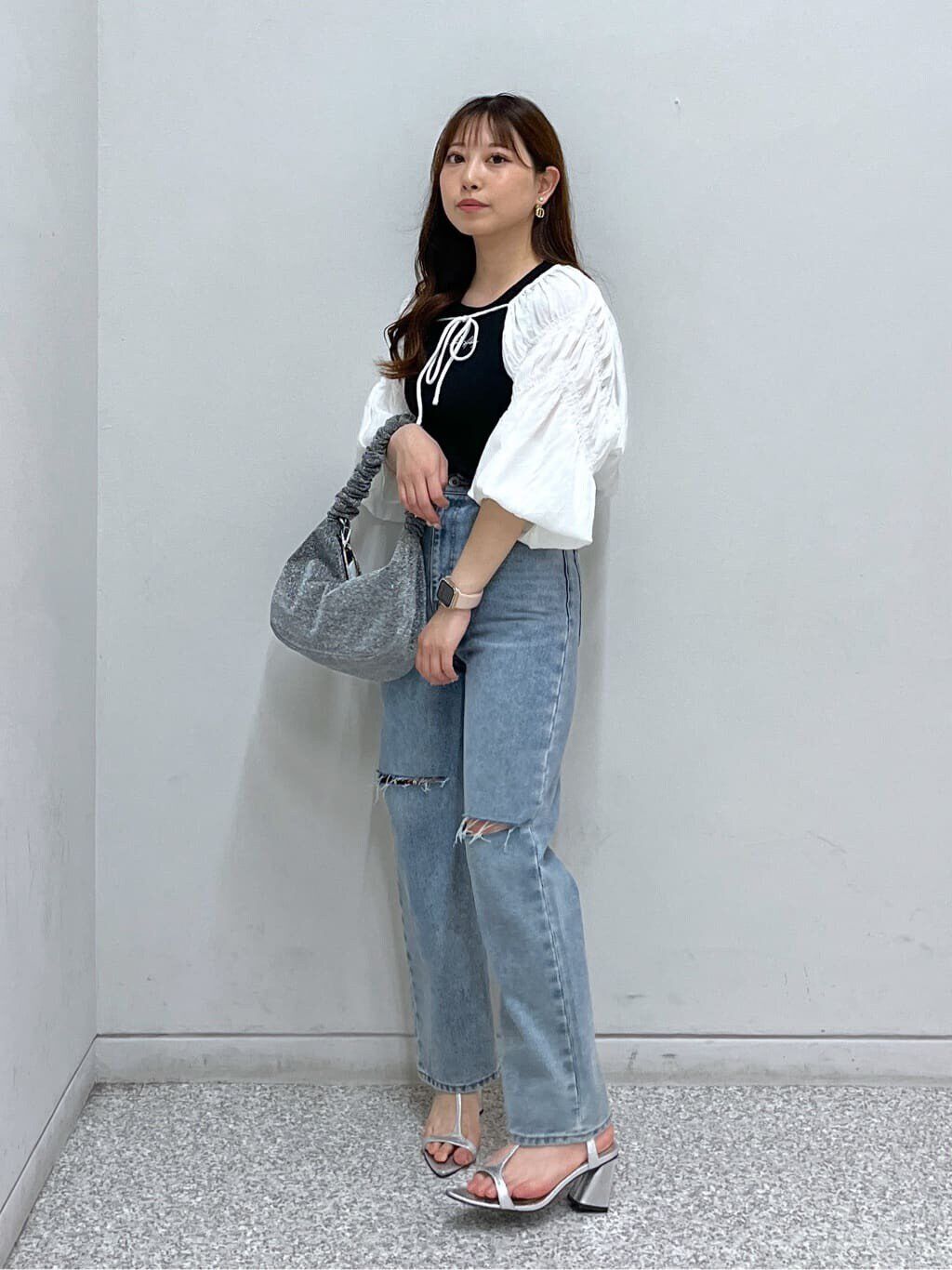  「[低身長サイズ/Sシリーズ]ニーカットストレートデニムパンツ」|その他|