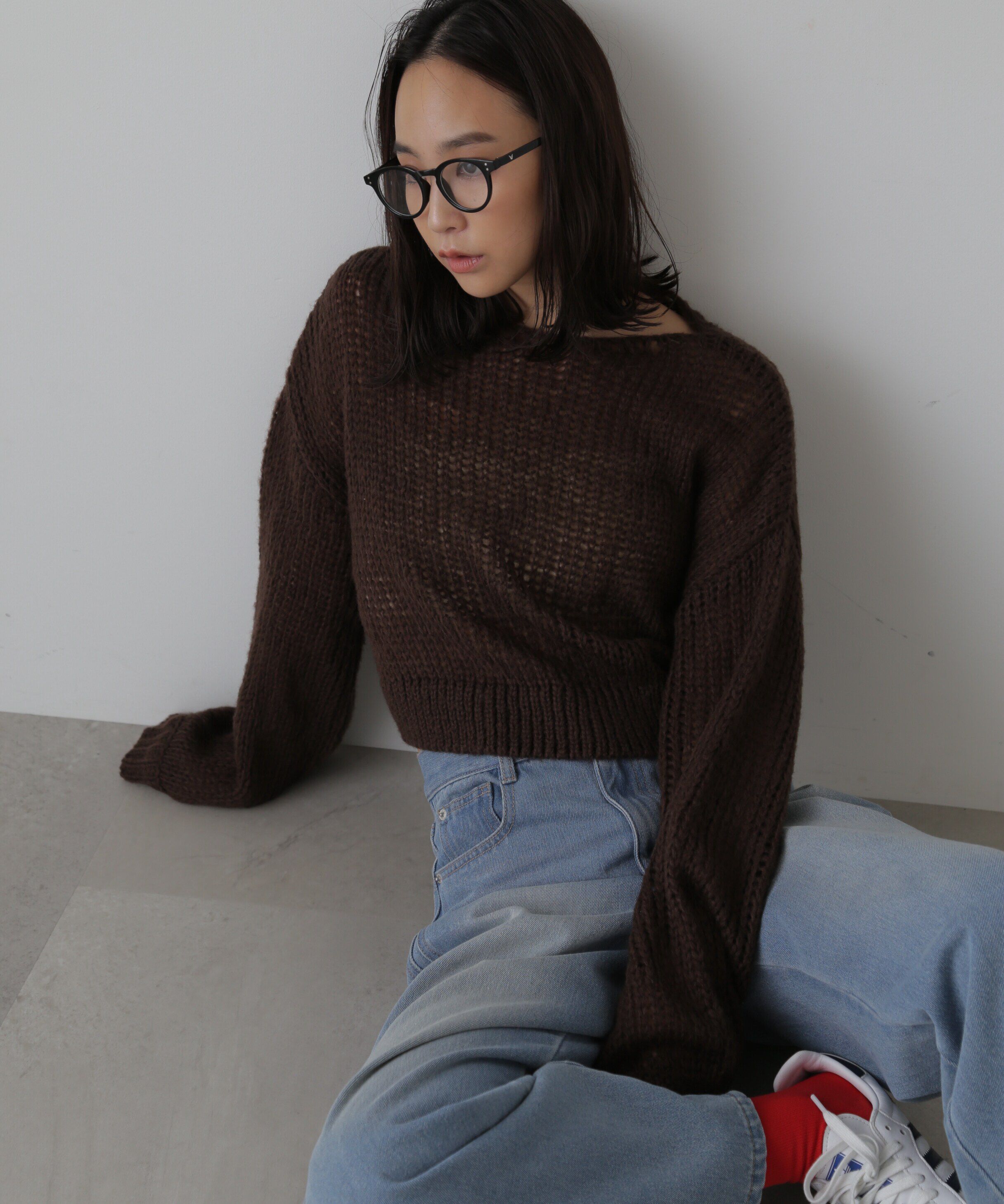  「シアーモヘヤライクニット」|ニット・セーター|