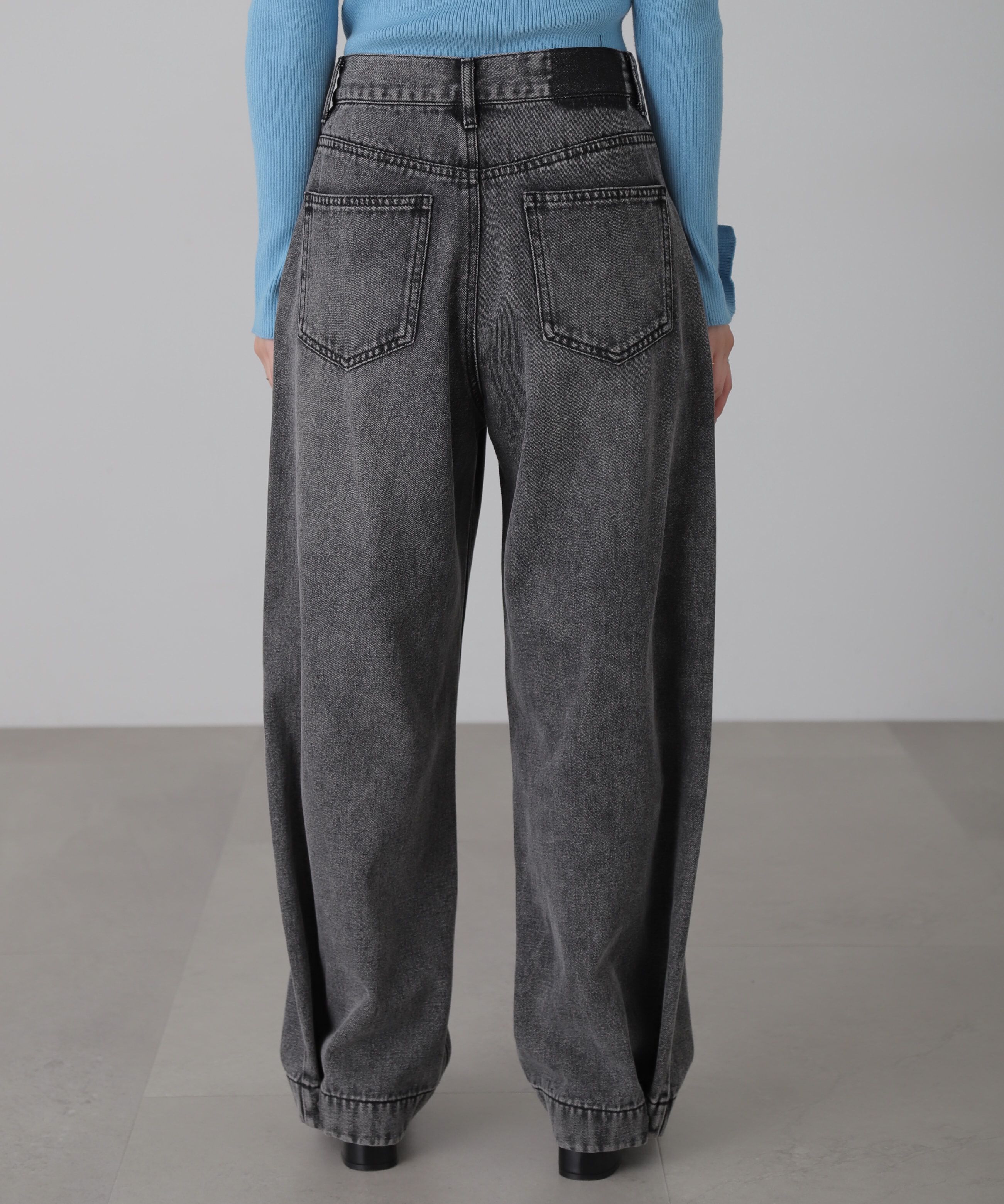  「裾ボタン2wayバギーデニムパンツ」|その他|