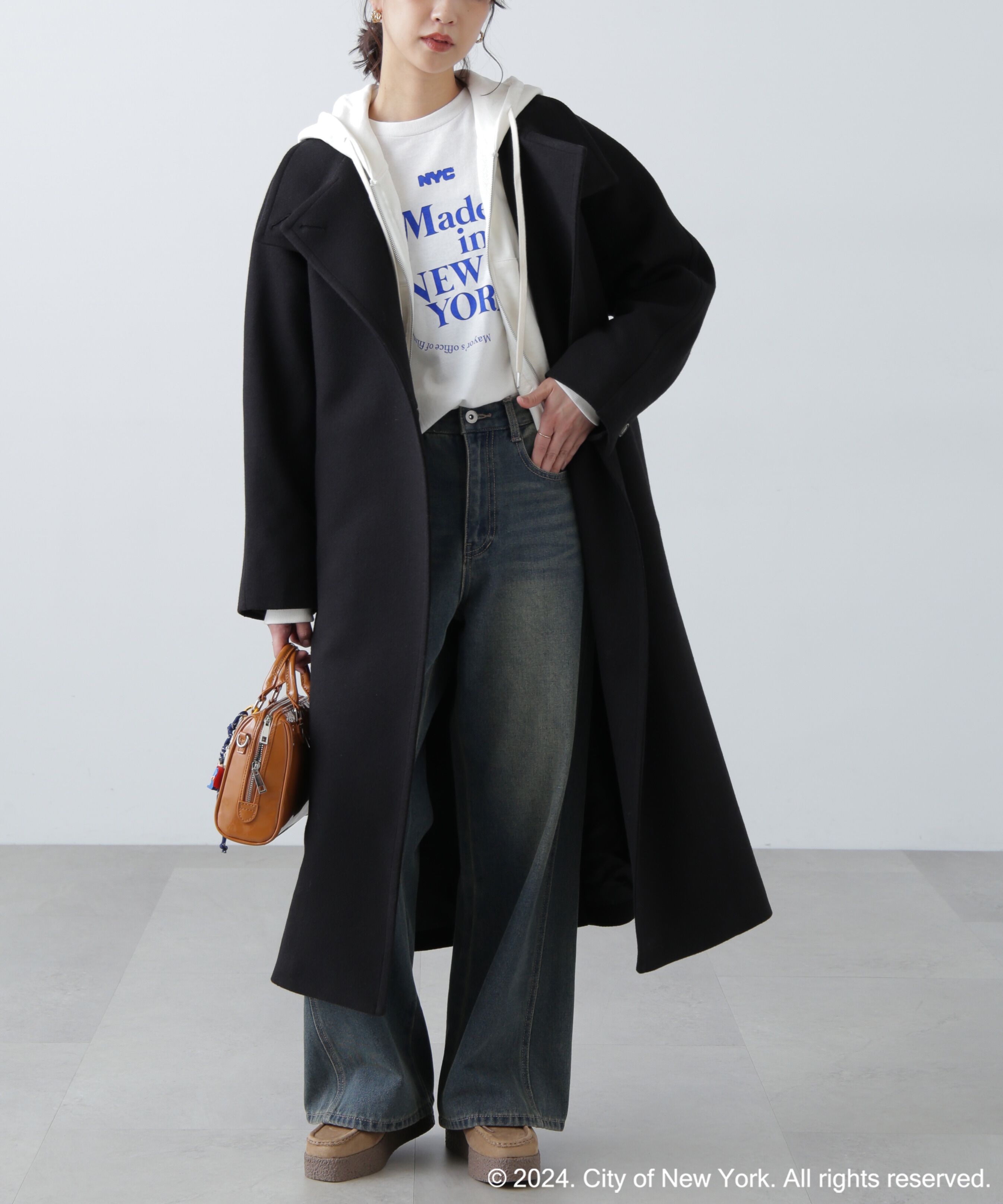  「スタンドカラーロングコート」|その他|