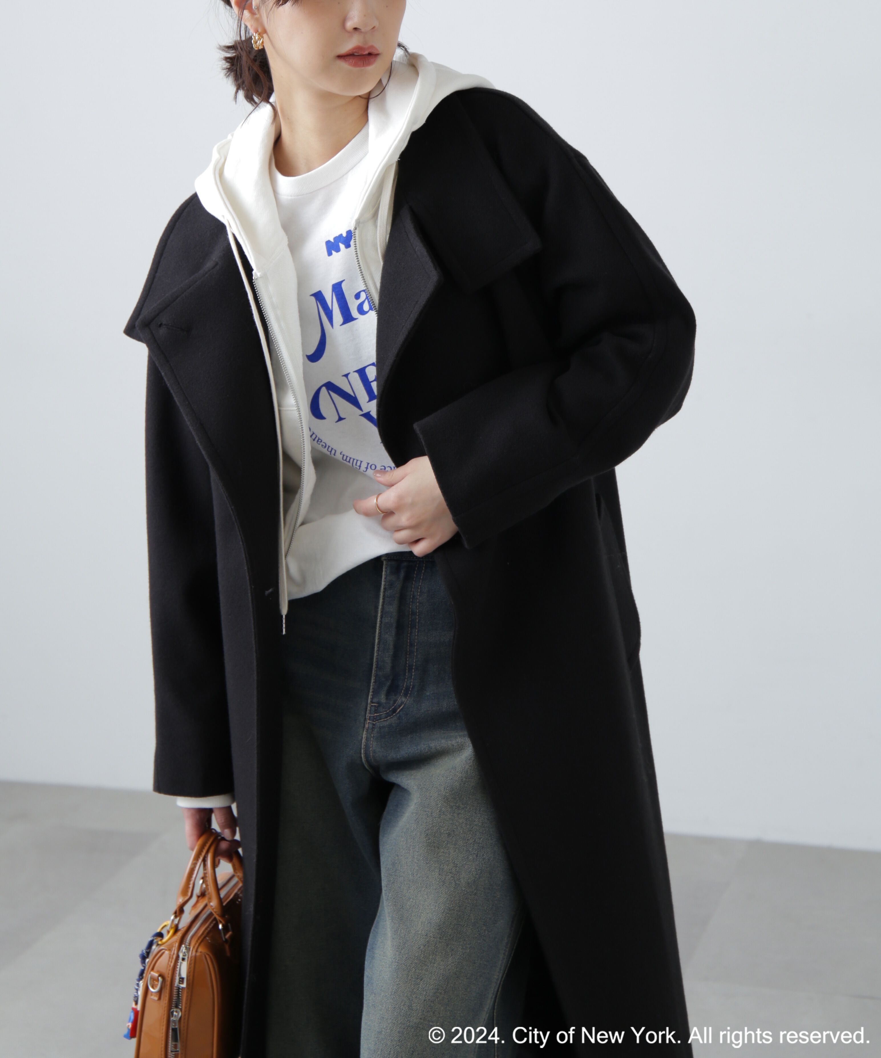  「スタンドカラーロングコート」|その他|