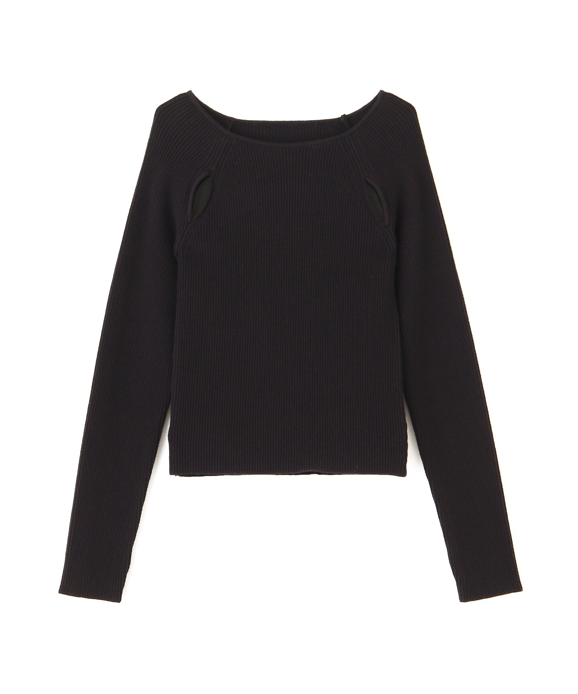  「クルーネックカッティングニット」|ニット・セーター|