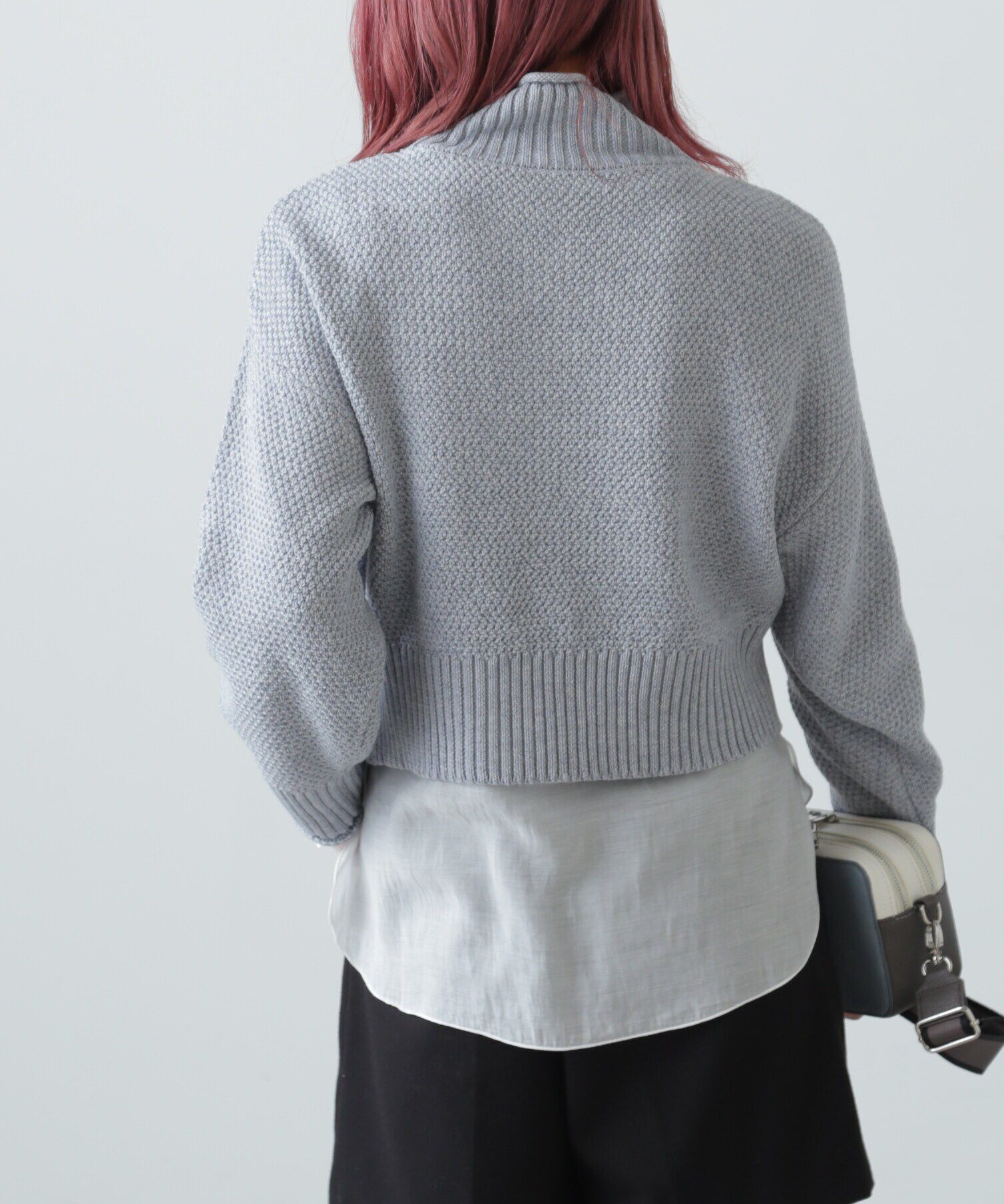  「鹿の子編みハイネックニット」|ニット・セーター|