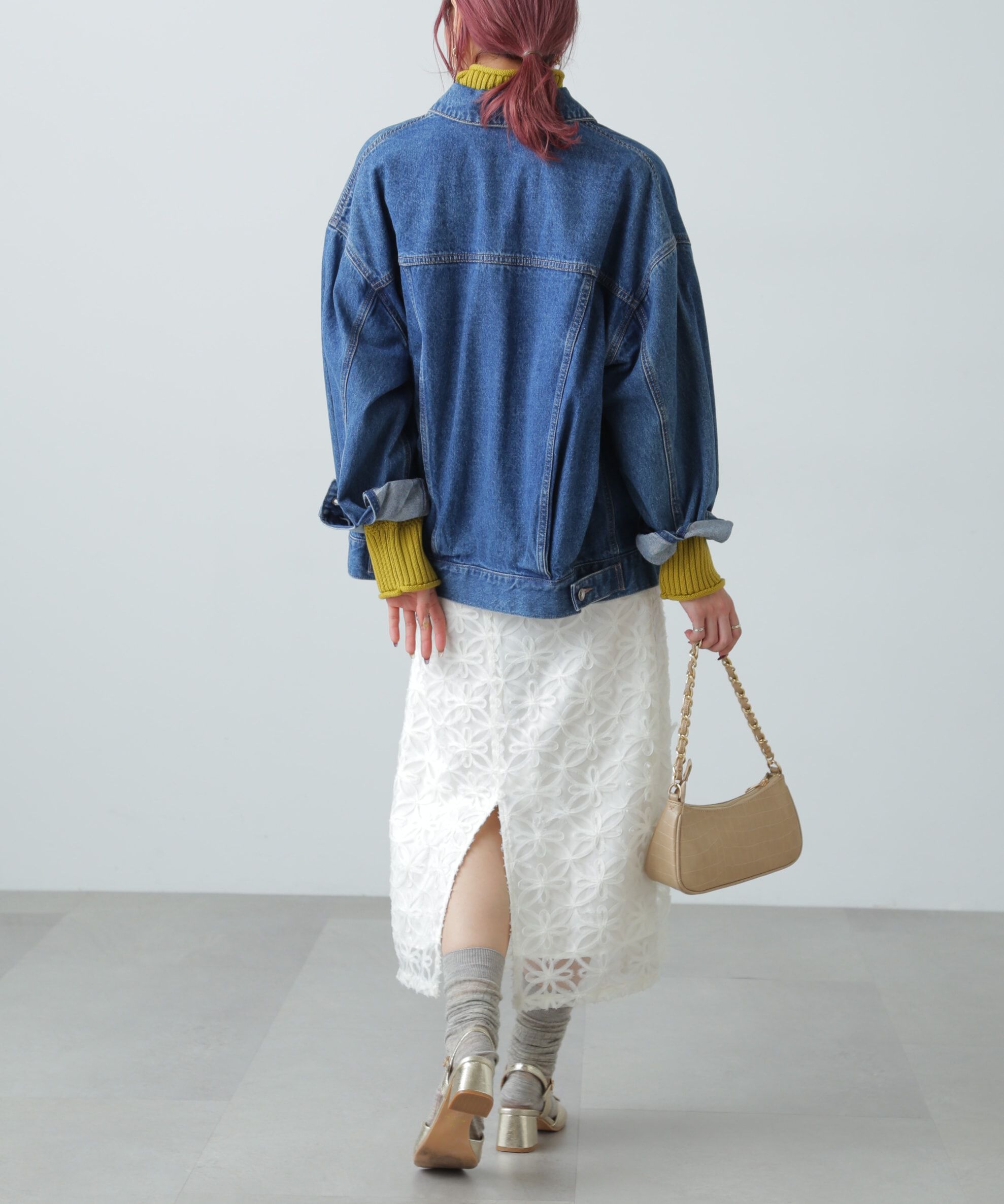  「鹿の子編みハイネックニット」|ニット・セーター|