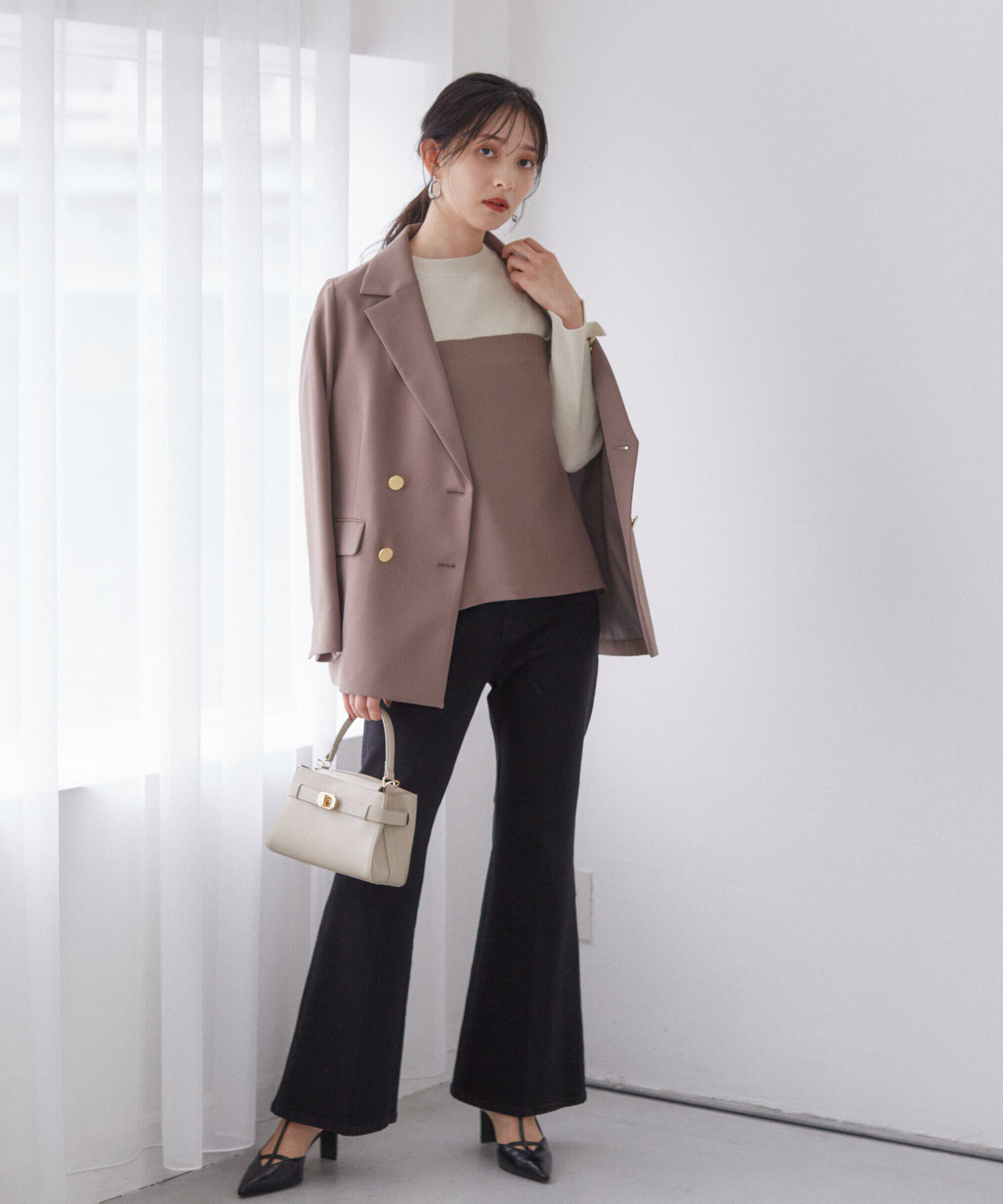 PROPORTION BODY DRESSING「ベルボトムデニムパンツ24AW」|その他|