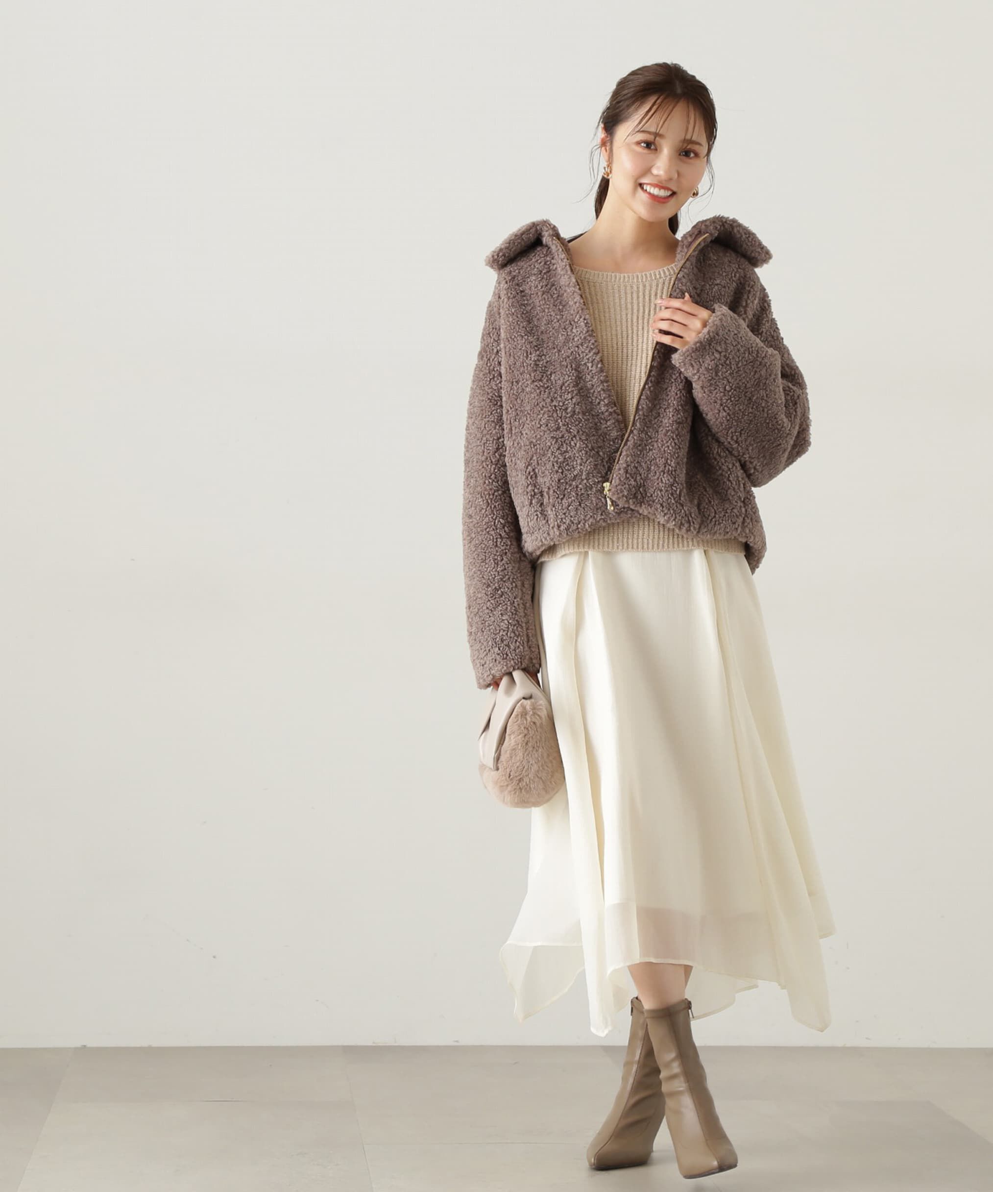 PROPORTION BODY DRESSING「スパンコール畦ニット WEB限定カラー：ブルー　24AW」|ニット・セーター|