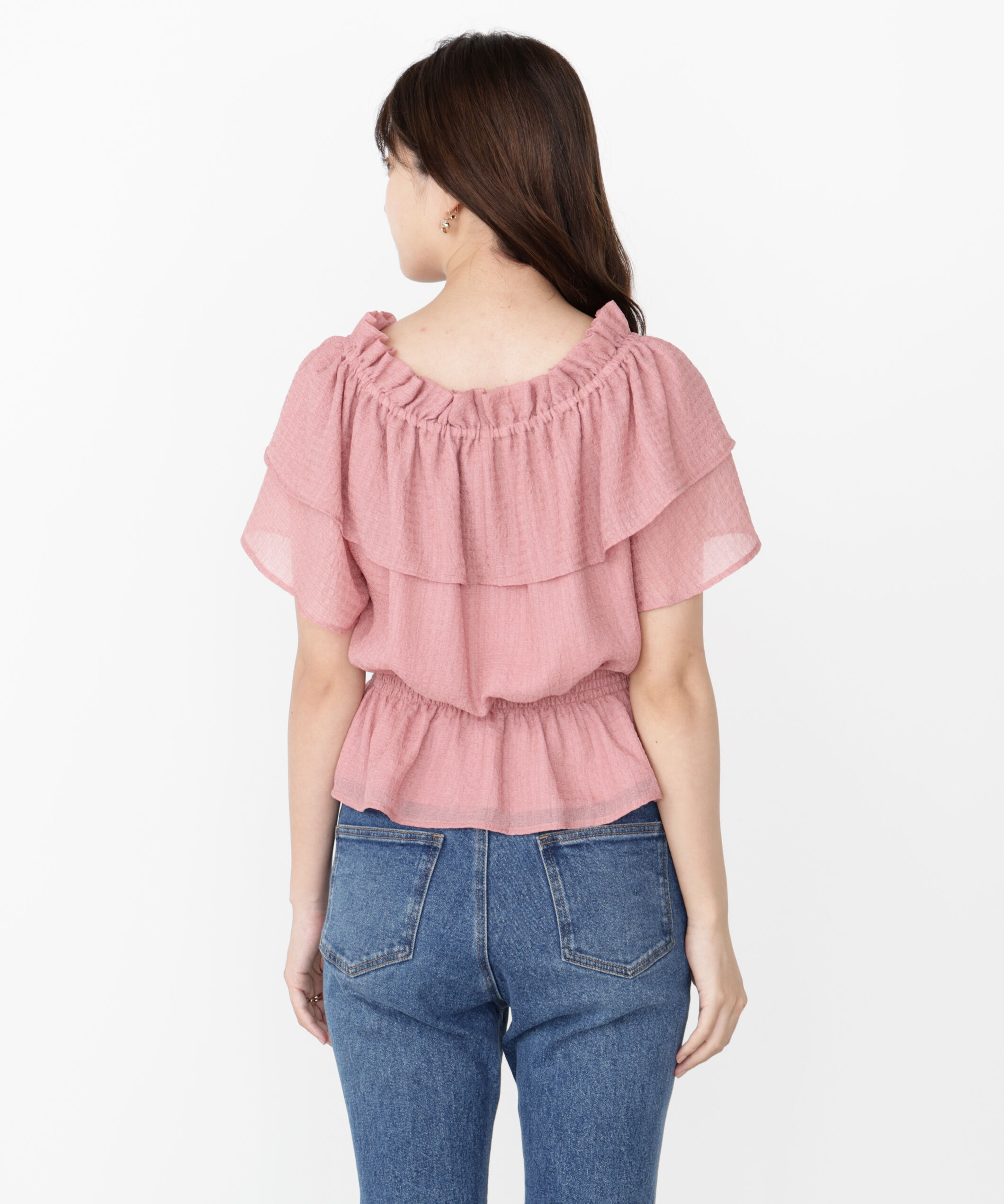 PROPORTION BODY DRESSING「＜ウォッシャブル＞2wayギャザーペプラムブラウス」|シャツ・ブラウス|