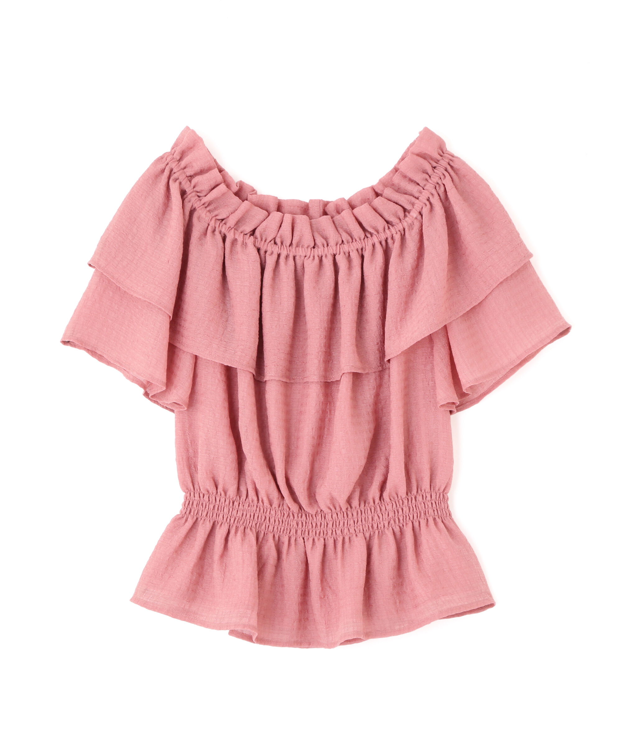 PROPORTION BODY DRESSING「＜ウォッシャブル＞2wayギャザーペプラムブラウス」|シャツ・ブラウス|