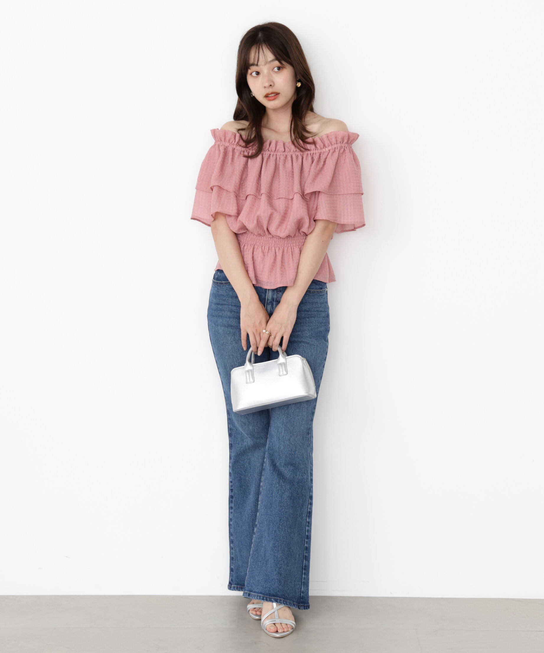 PROPORTION BODY DRESSING「＜ウォッシャブル＞2wayギャザーペプラムブラウス」|シャツ・ブラウス|