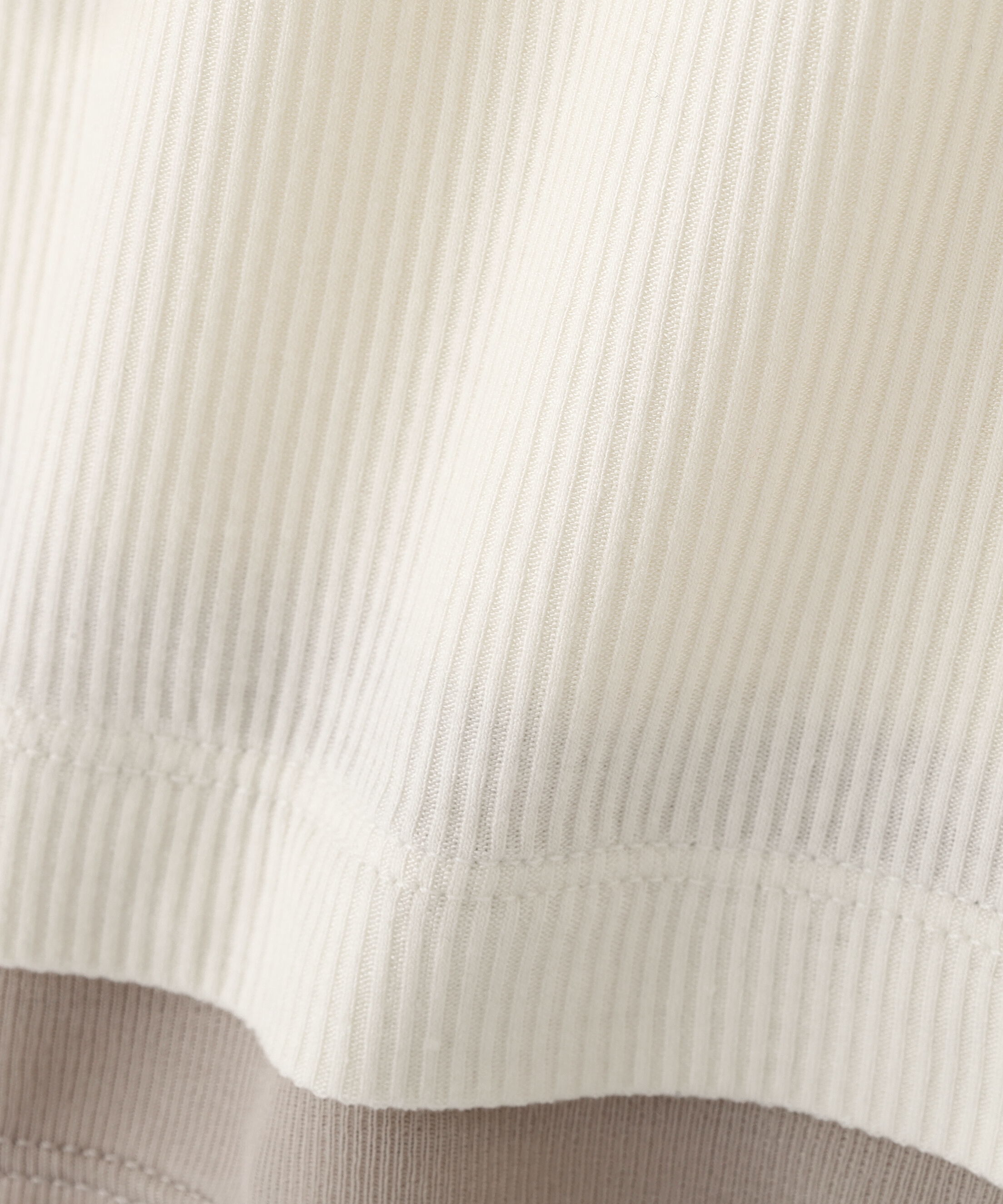 PROPORTION BODY DRESSING「＜ウォッシャブル＞レイヤード風テレコ 25AW」|Tシャツ・カットソー|