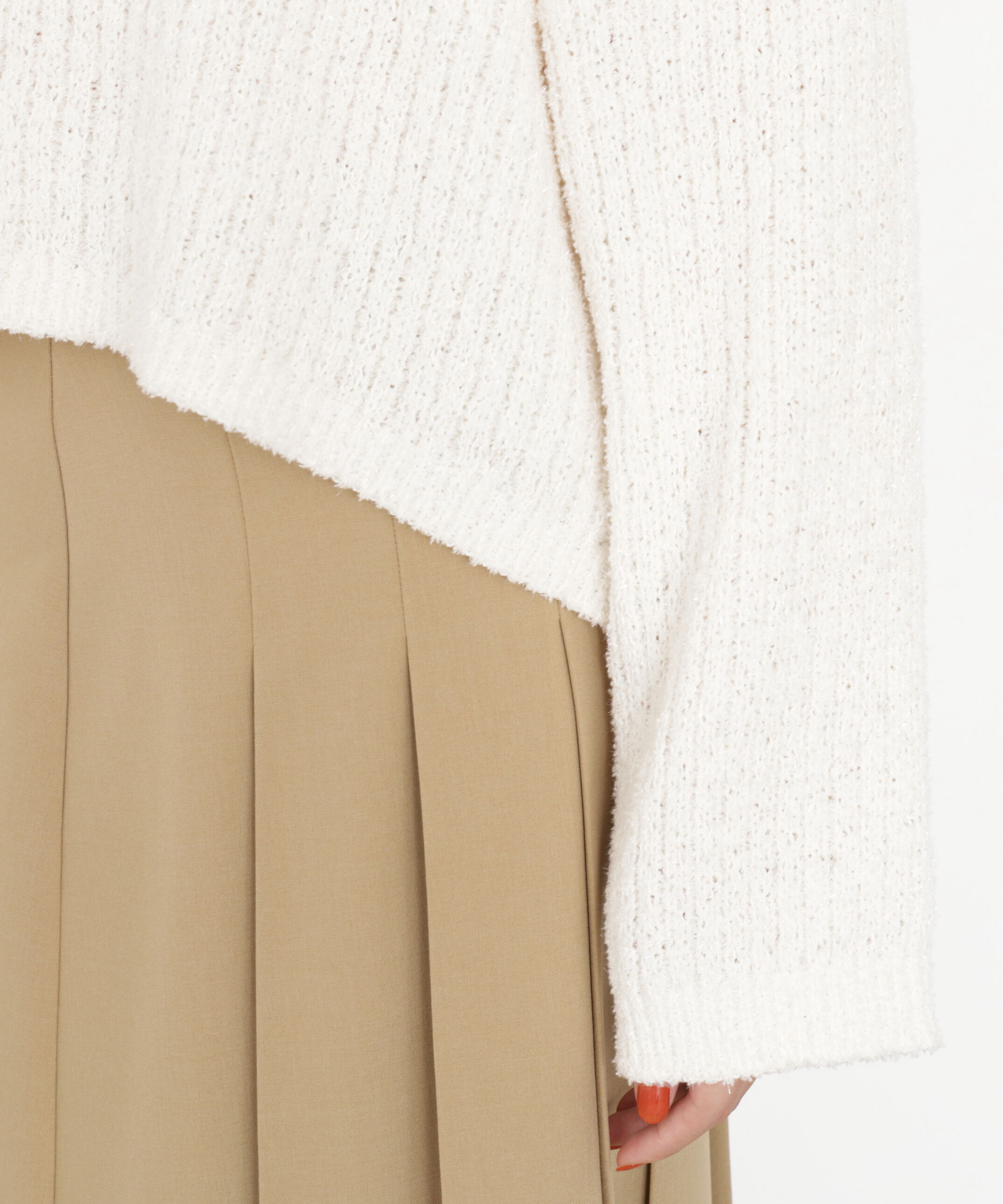 PROPORTION BODY DRESSING「フィルムモール短丈ニット 25AW」|ニット・セーター|