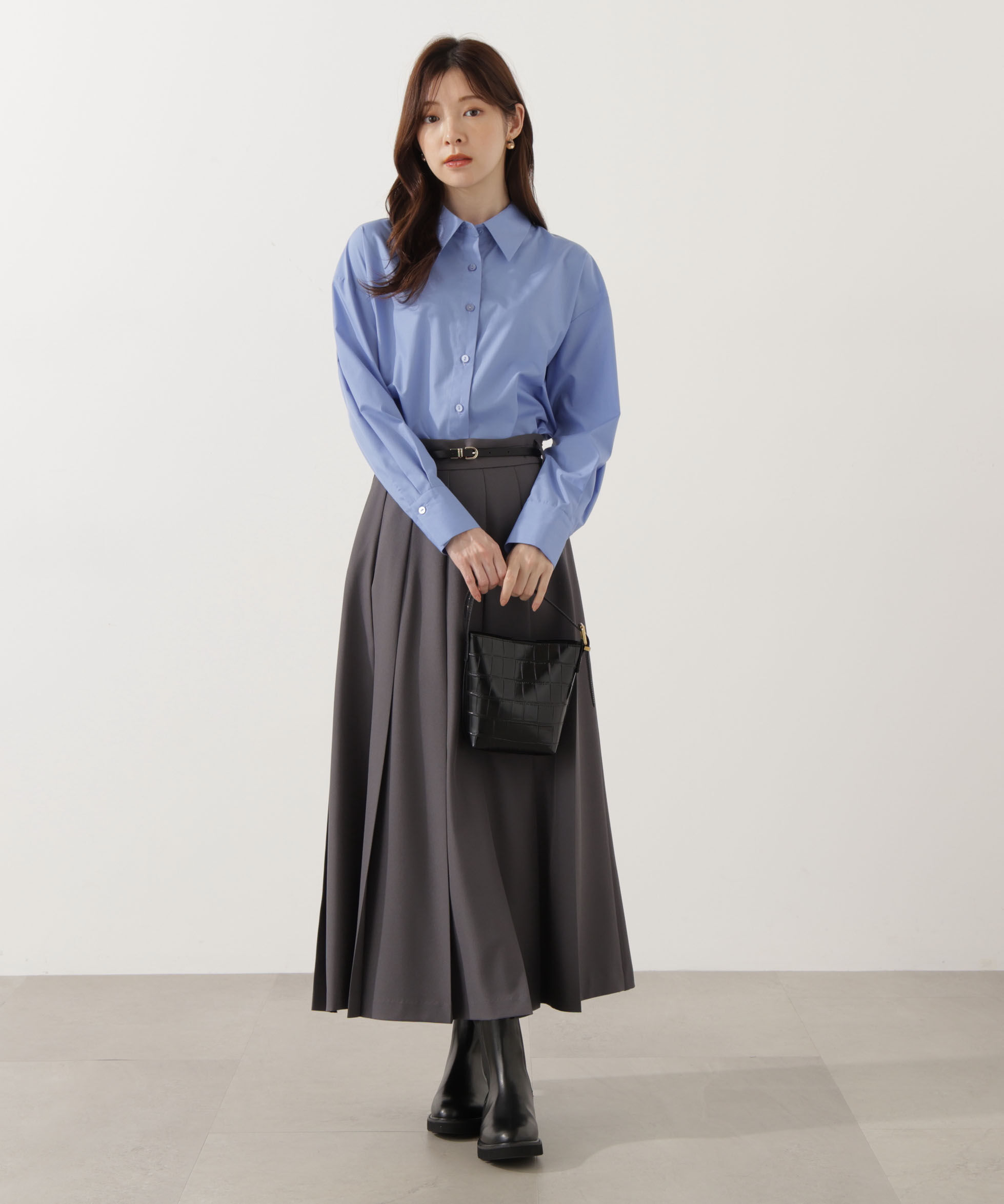 PROPORTION BODY DRESSING「プリーテッドスカート 25AW」|スカート|