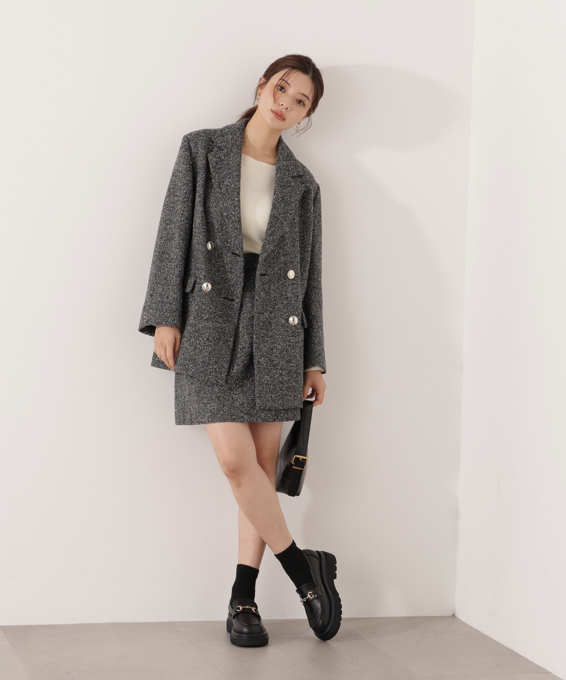 PROPORTION BODY DRESSING「ツイードミニスカート」|スカート|