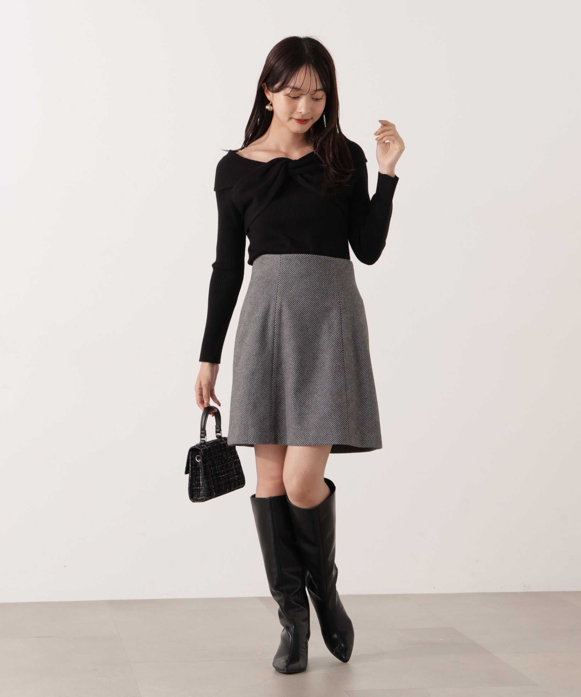 PROPORTION BODY DRESSING「《EDIT COLOGNE》台形ミニスカート 25AW」|スカート|