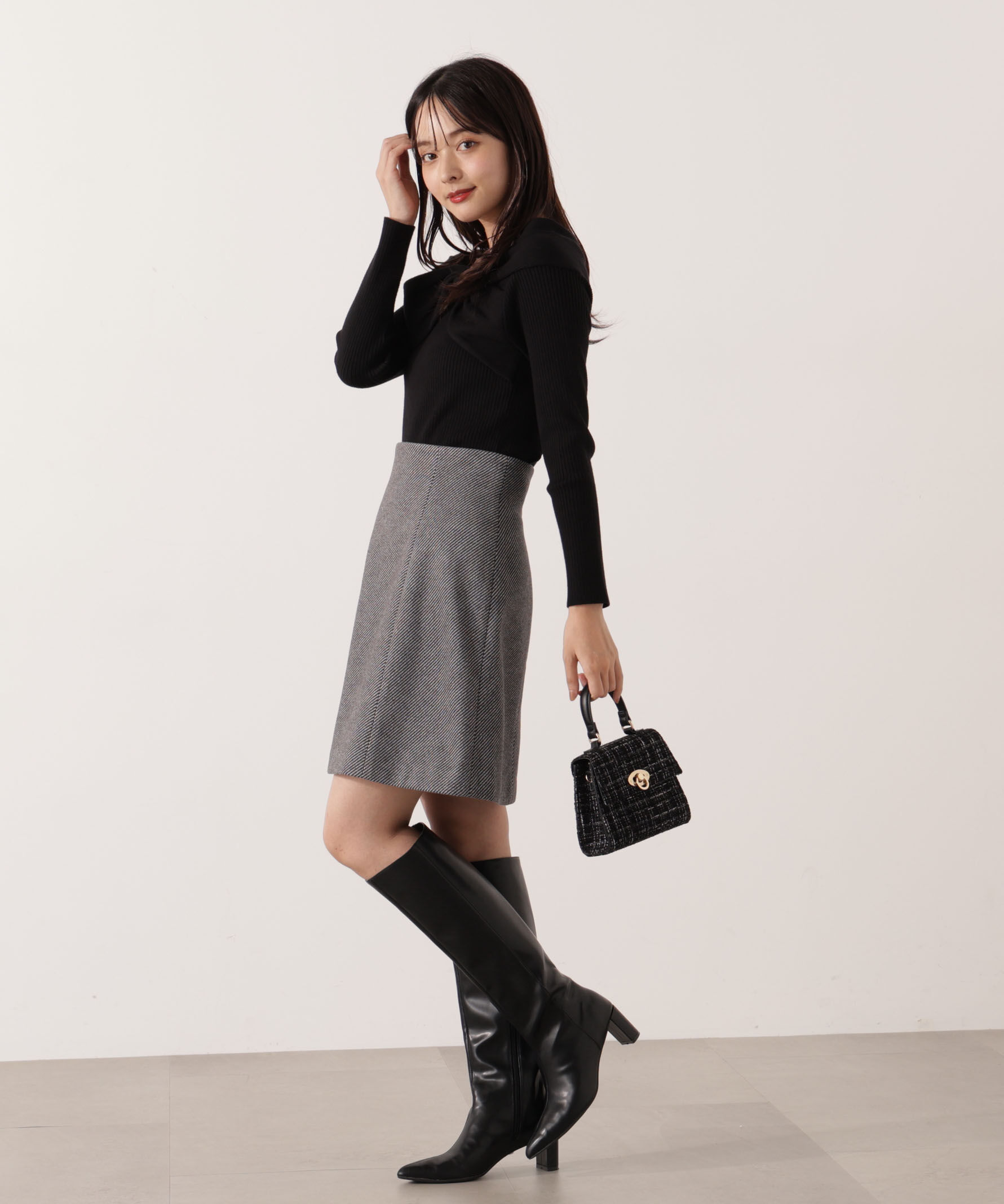 PROPORTION BODY DRESSING「《EDIT COLOGNE》台形ミニスカート 25AW」|スカート|