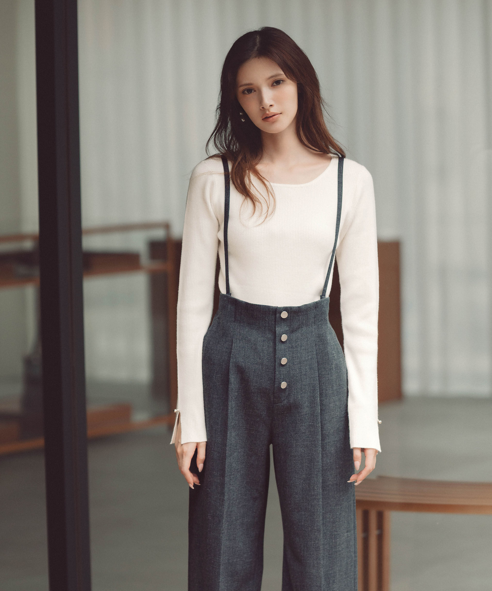 PROPORTION BODY DRESSING「フロント釦2wayワイドパンツ 25AW」|その他|