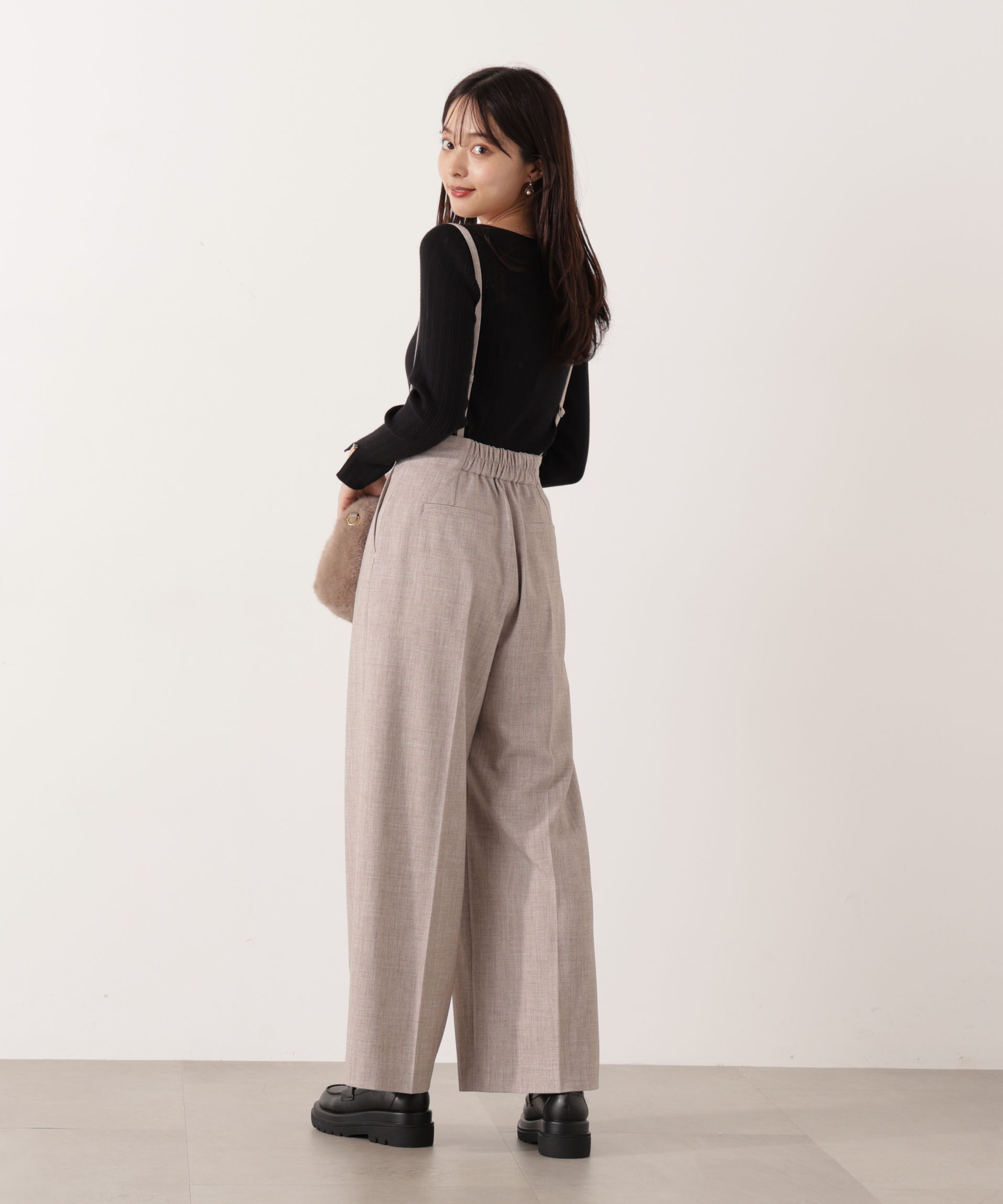 PROPORTION BODY DRESSING「フロント釦2wayワイドパンツ 25AW」|その他|