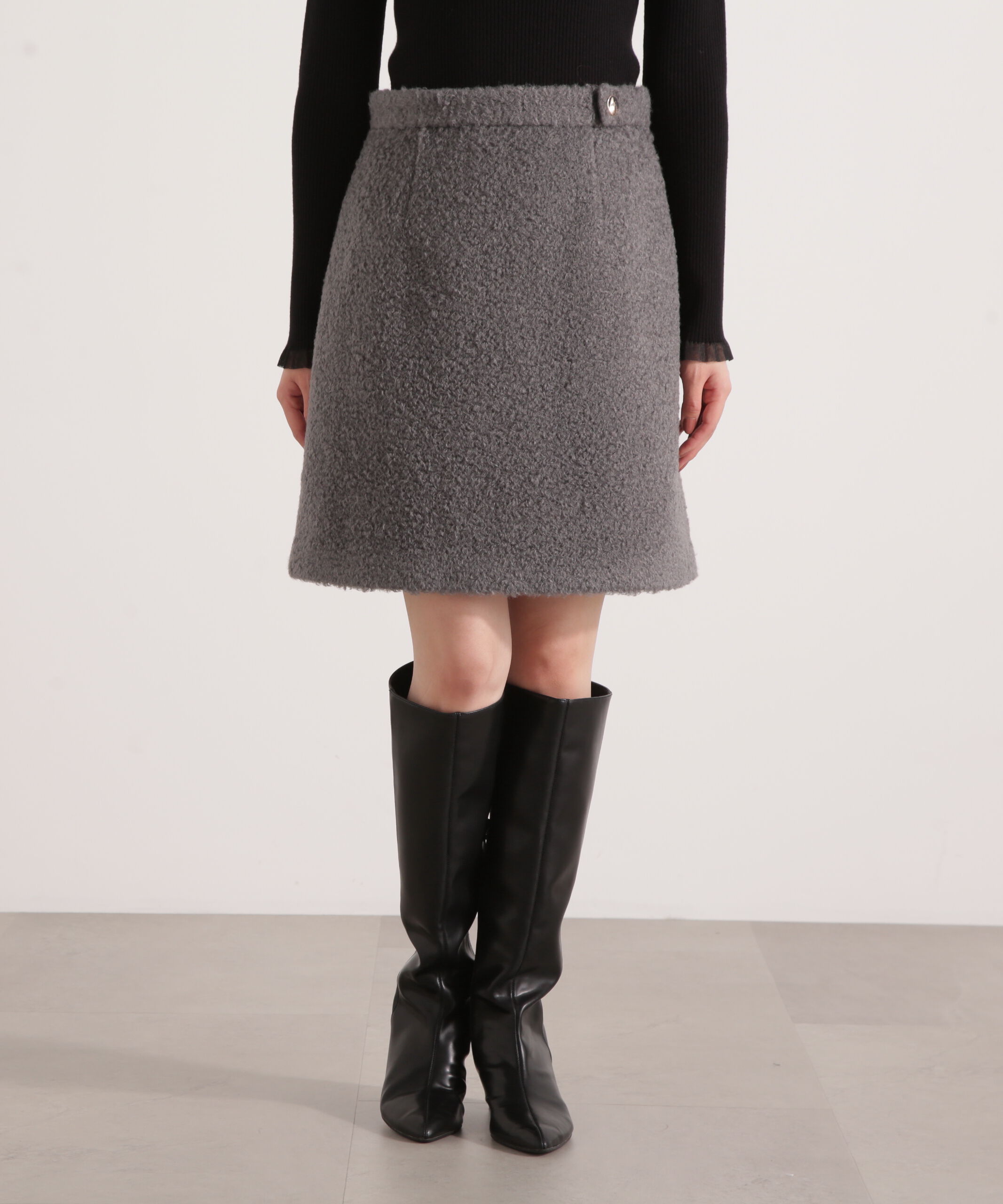 PROPORTION BODY DRESSING「シャギーミニスカート 25AW」|スカート|