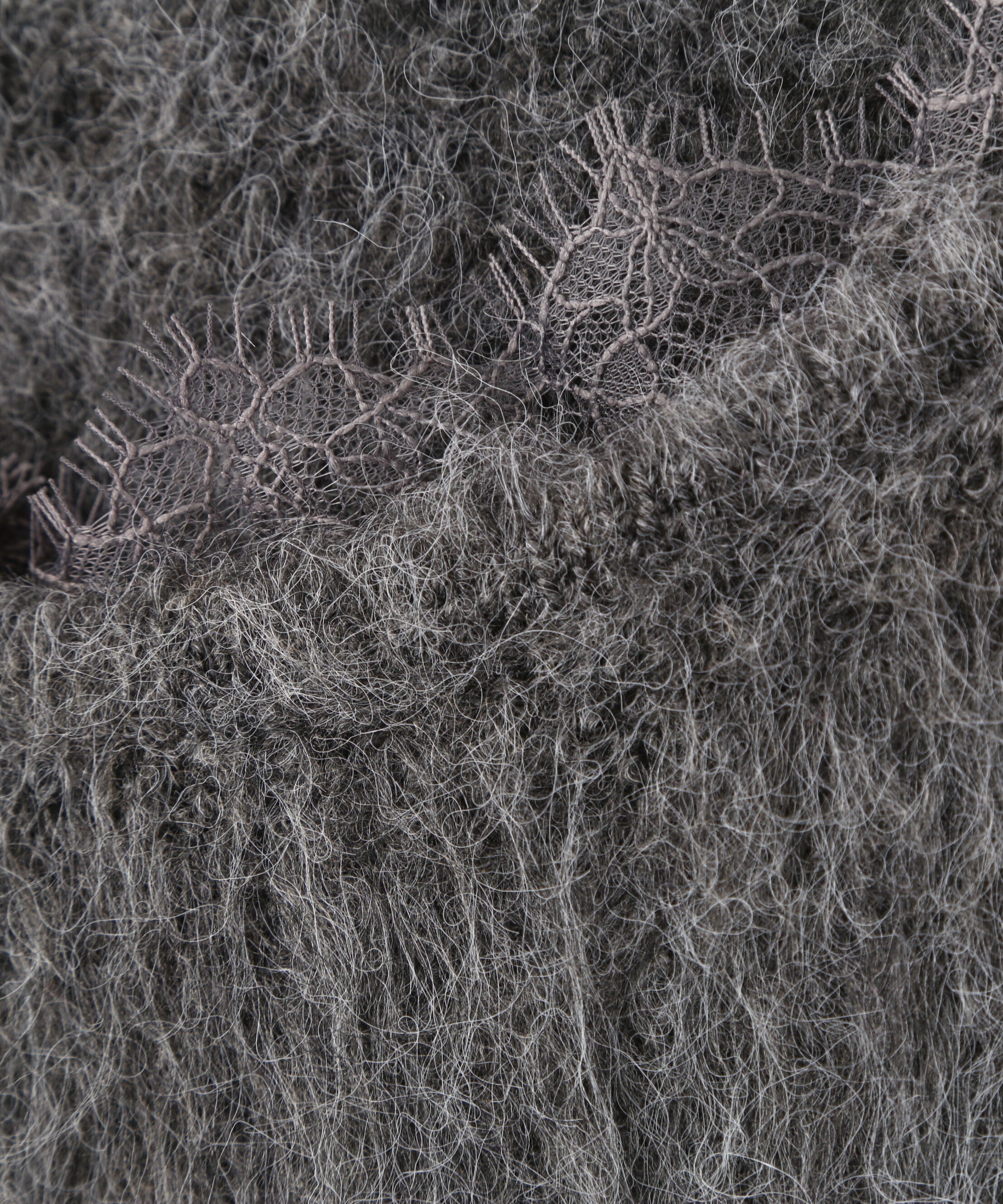 PROPORTION BODY DRESSING「襟元レースニットトップ 25AW」|ニット・セーター|