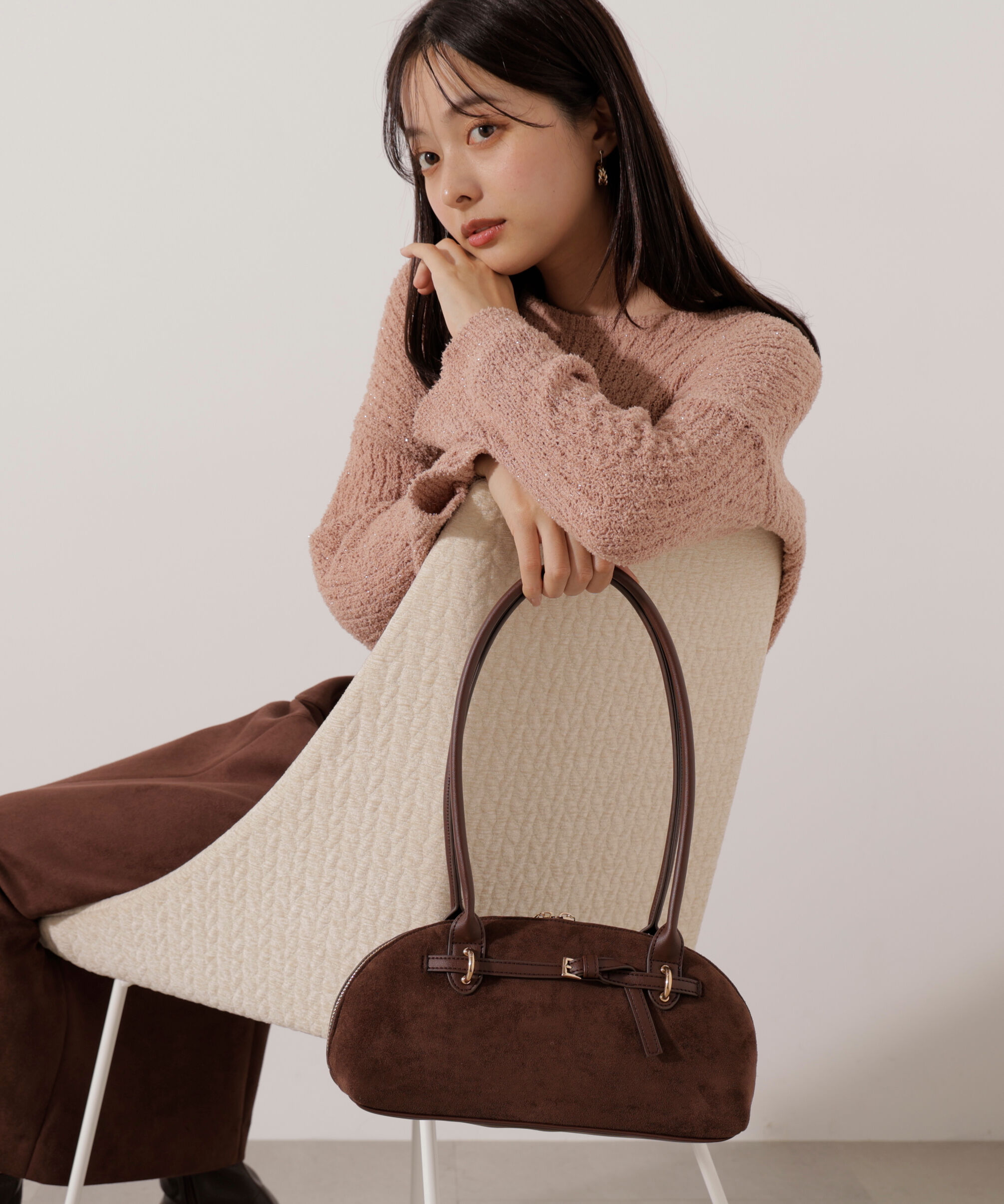 PROPORTION BODY DRESSING「フロントベルトロングショルダーバッグ」|その他|ブラウン