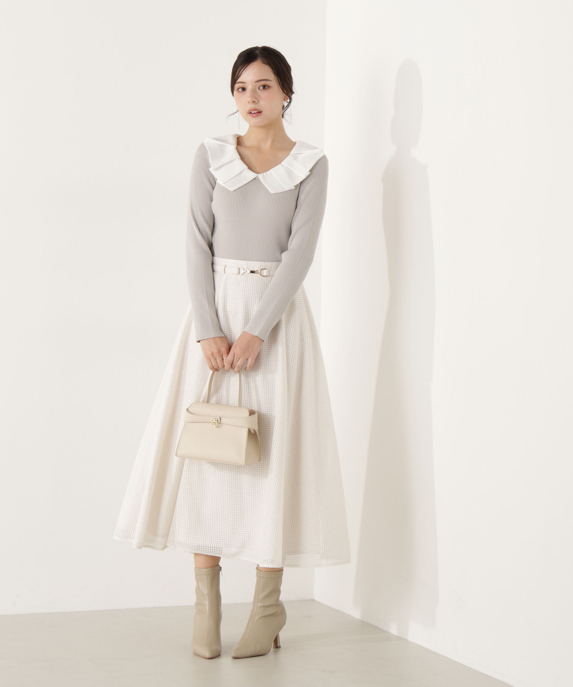 PROPORTION BODY DRESSING「ビット付きシアーメッシュスカート」|スカート|