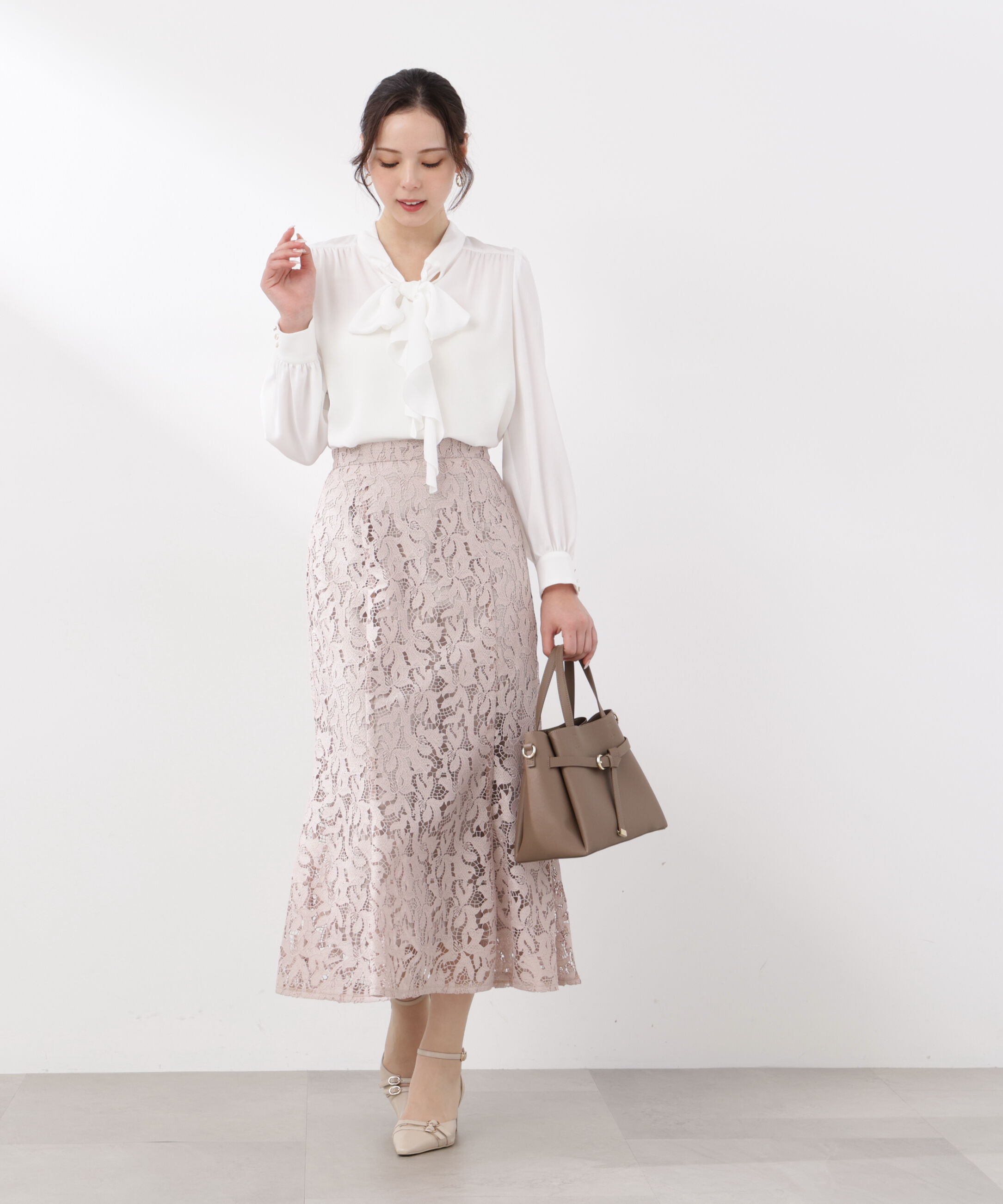 PROPORTION BODY DRESSING「レースマーメイドスカート　26SS」|スカート|