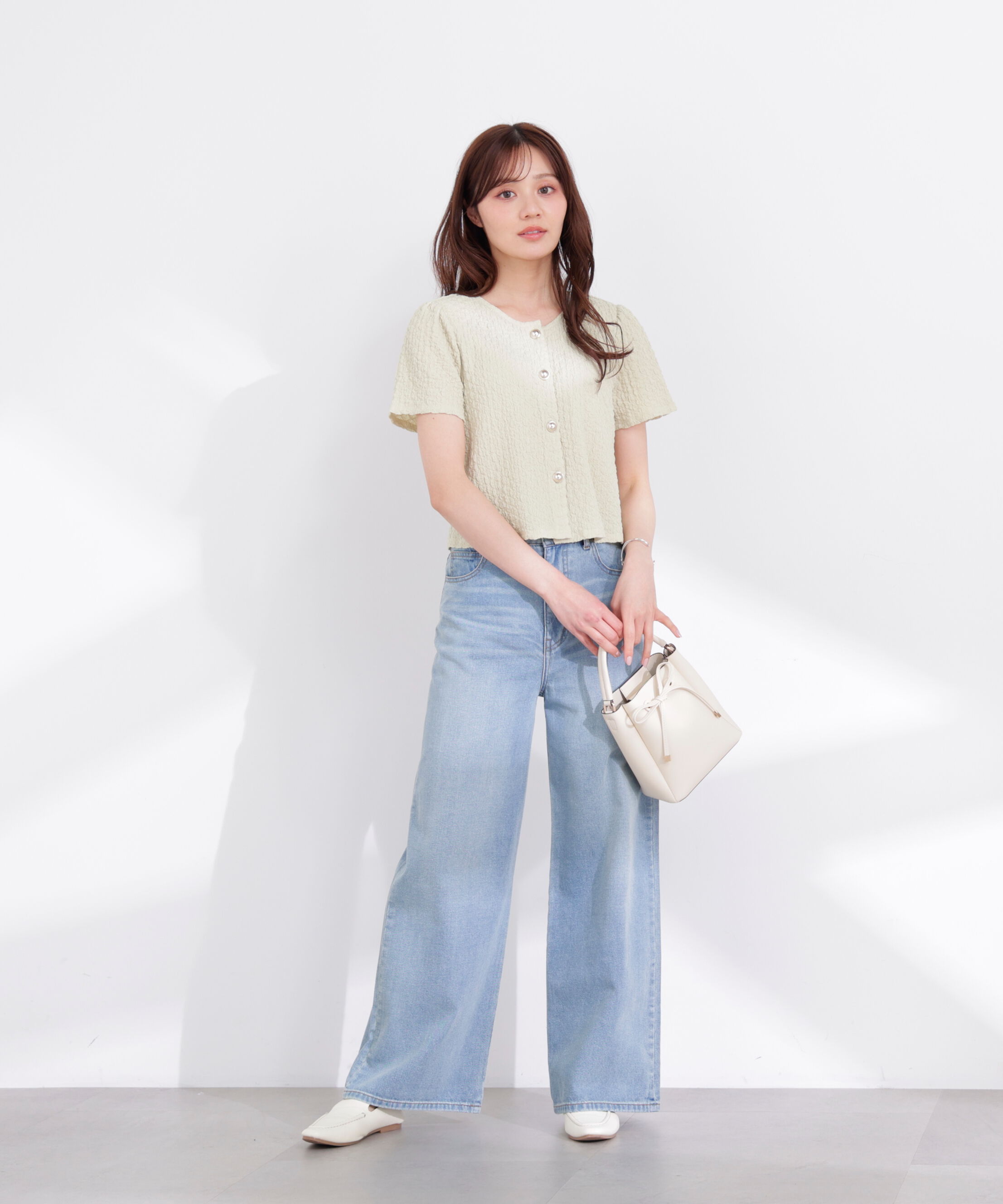 PROPORTION BODY DRESSING「シャーリングカットカーディガン 26SS」|カーディガン|