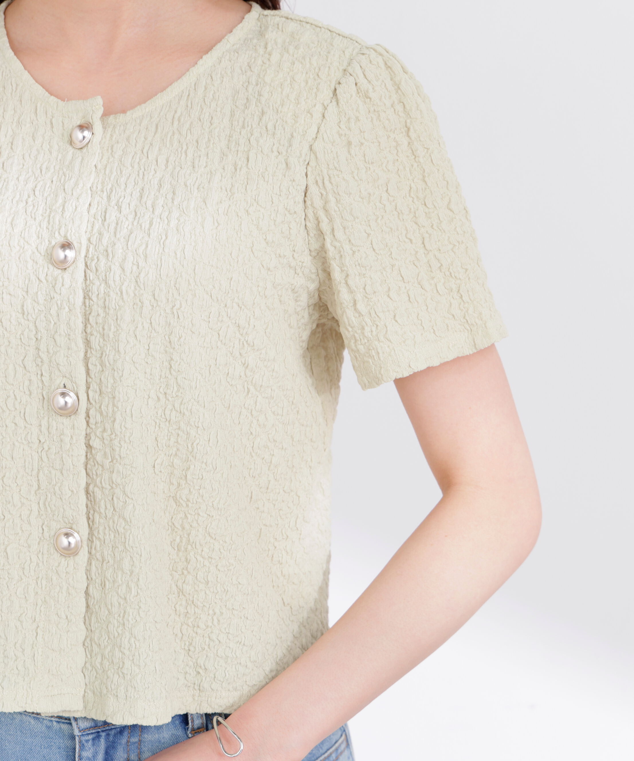 PROPORTION BODY DRESSING「シャーリングカットカーディガン 26SS」|カーディガン|