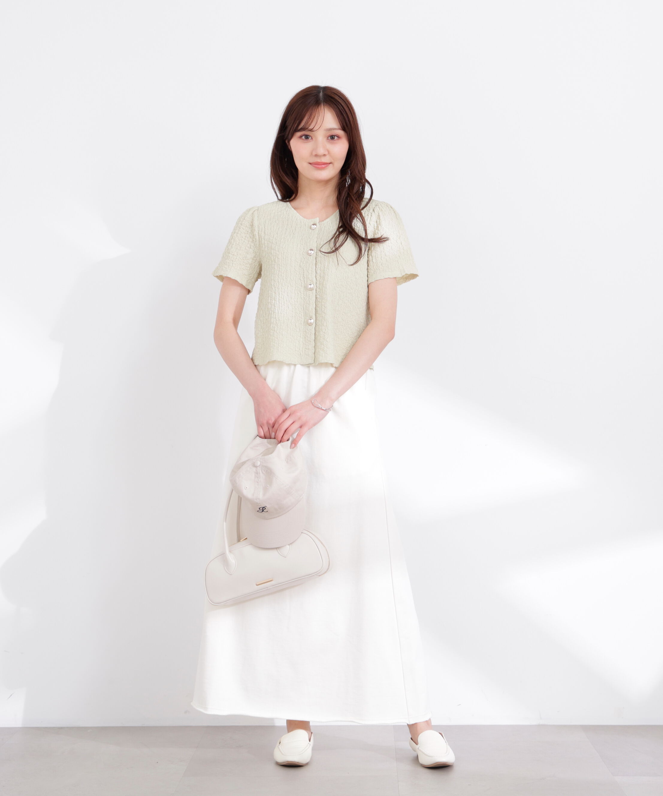 PROPORTION BODY DRESSING「シャーリングカットカーディガン 26SS」|カーディガン|