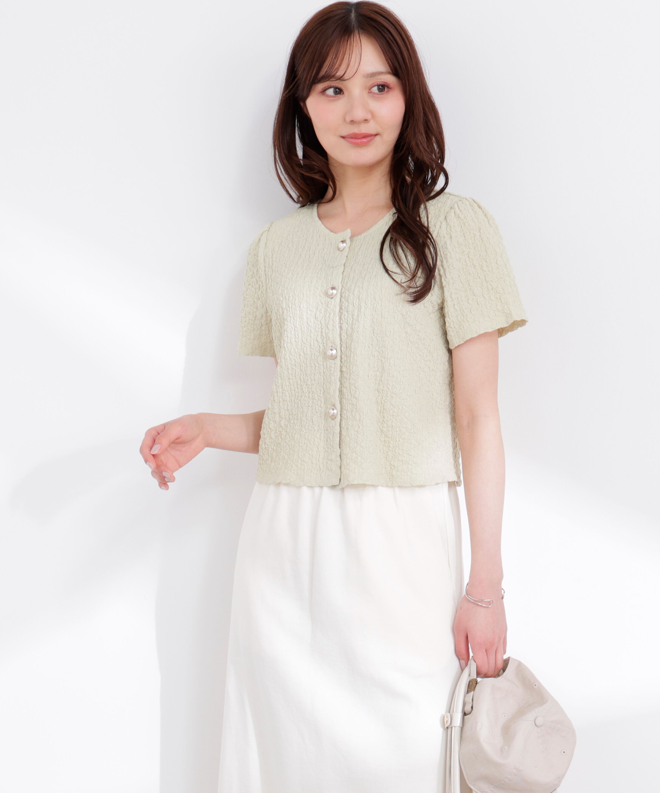 PROPORTION BODY DRESSING「シャーリングカットカーディガン 26SS」|カーディガン|