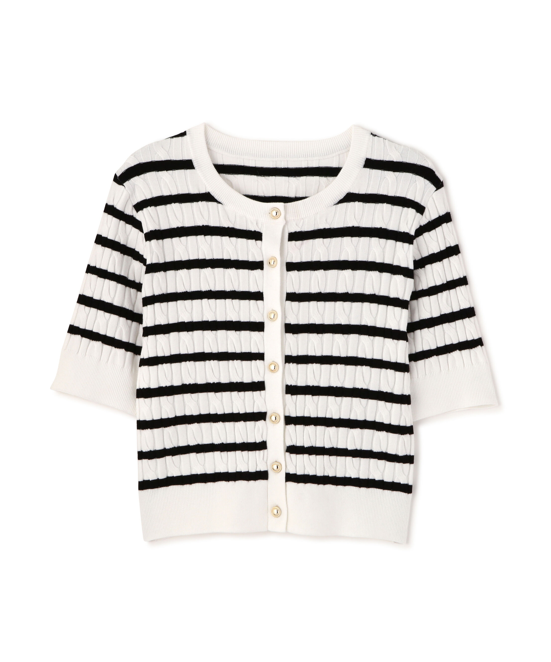 PROPORTION BODY DRESSING「＜山内ともなさんコラボ＞ケーブルカーディガン 26SS」|カーディガン|