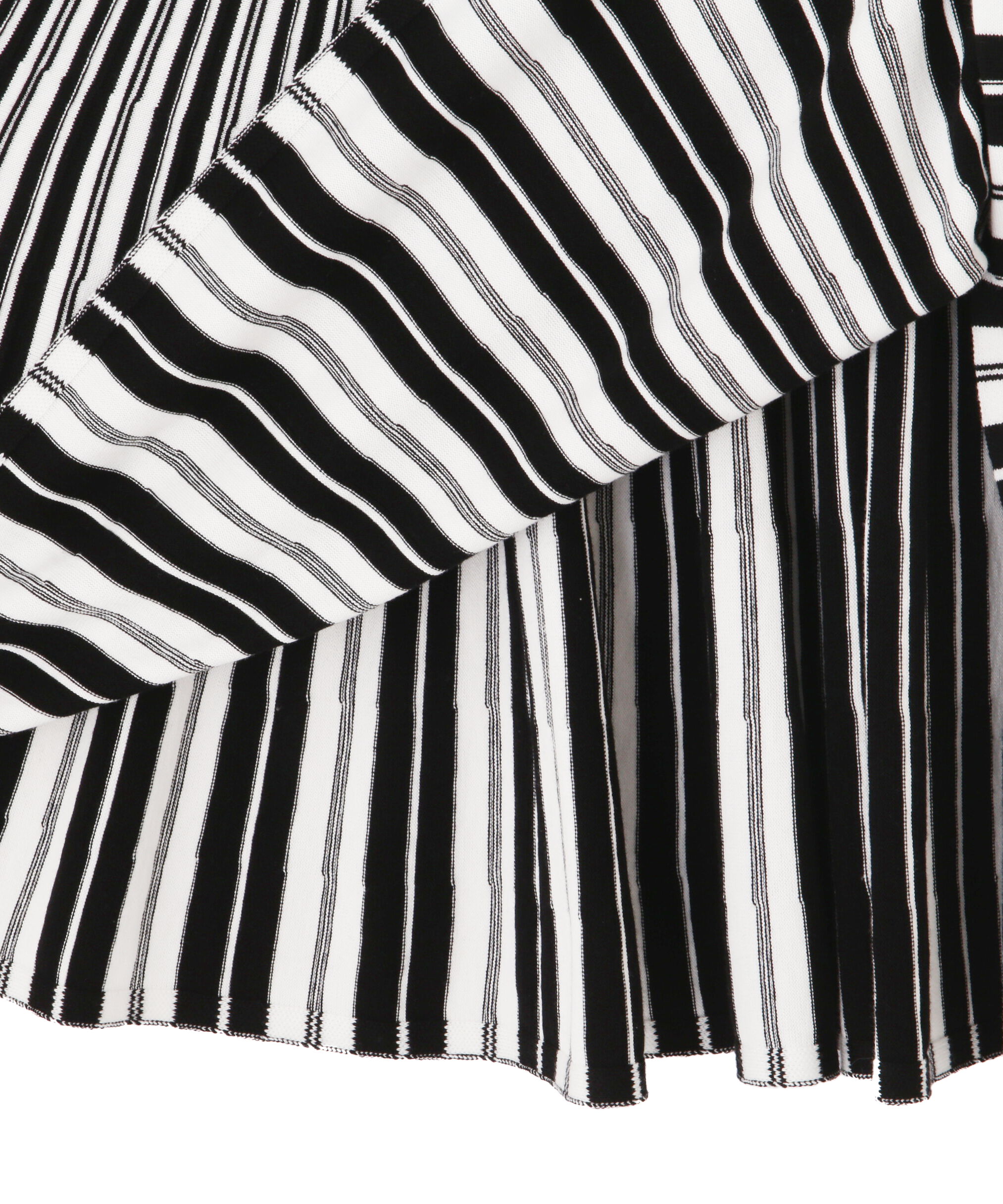  「バイカラーストライプフレアーニットスカート」|スカート|