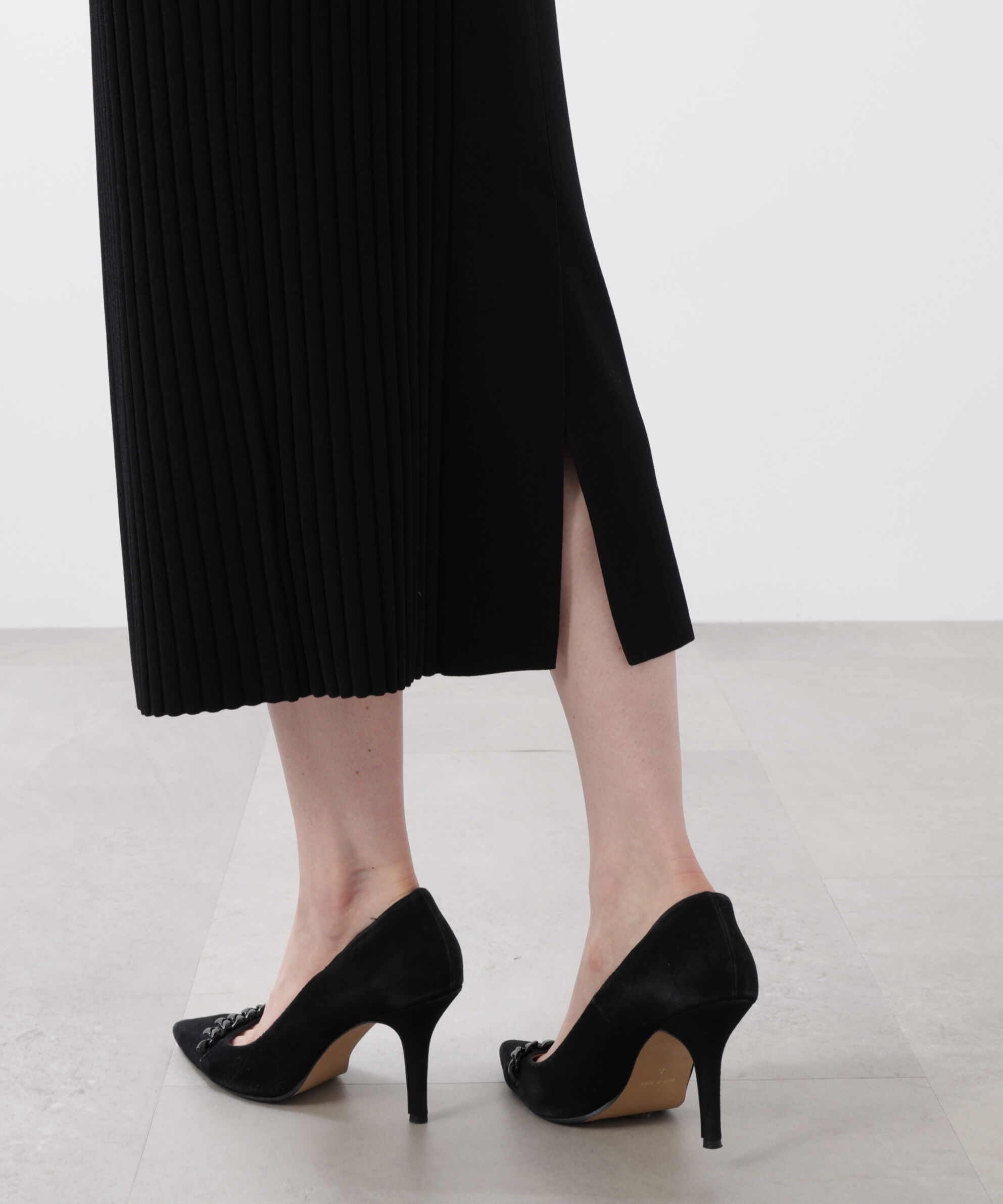  「◆ベルト付き総針ニットタイトスカート」|スカート|