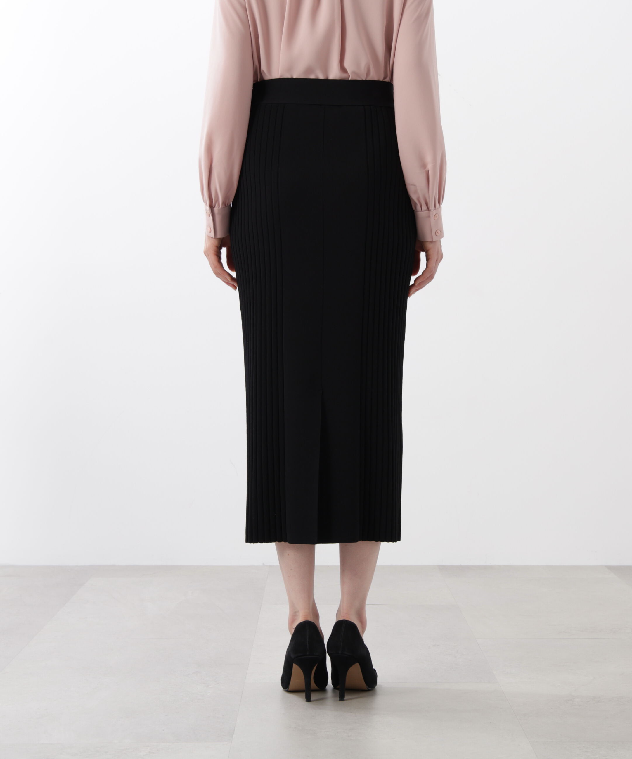  「◆ベルト付き総針ニットタイトスカート」|スカート|