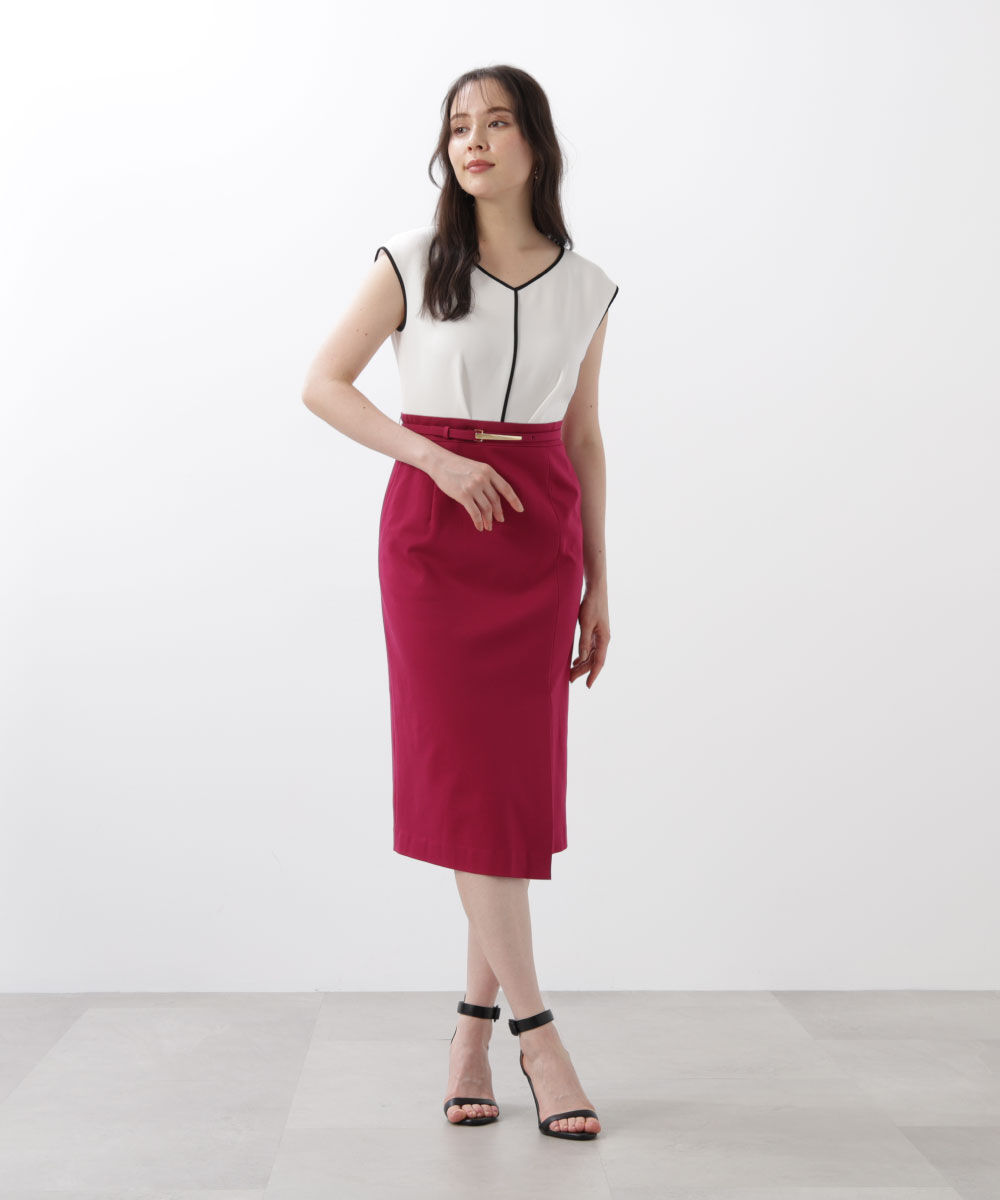  「◆バイカラーコンビワンピース」|ワンピース|