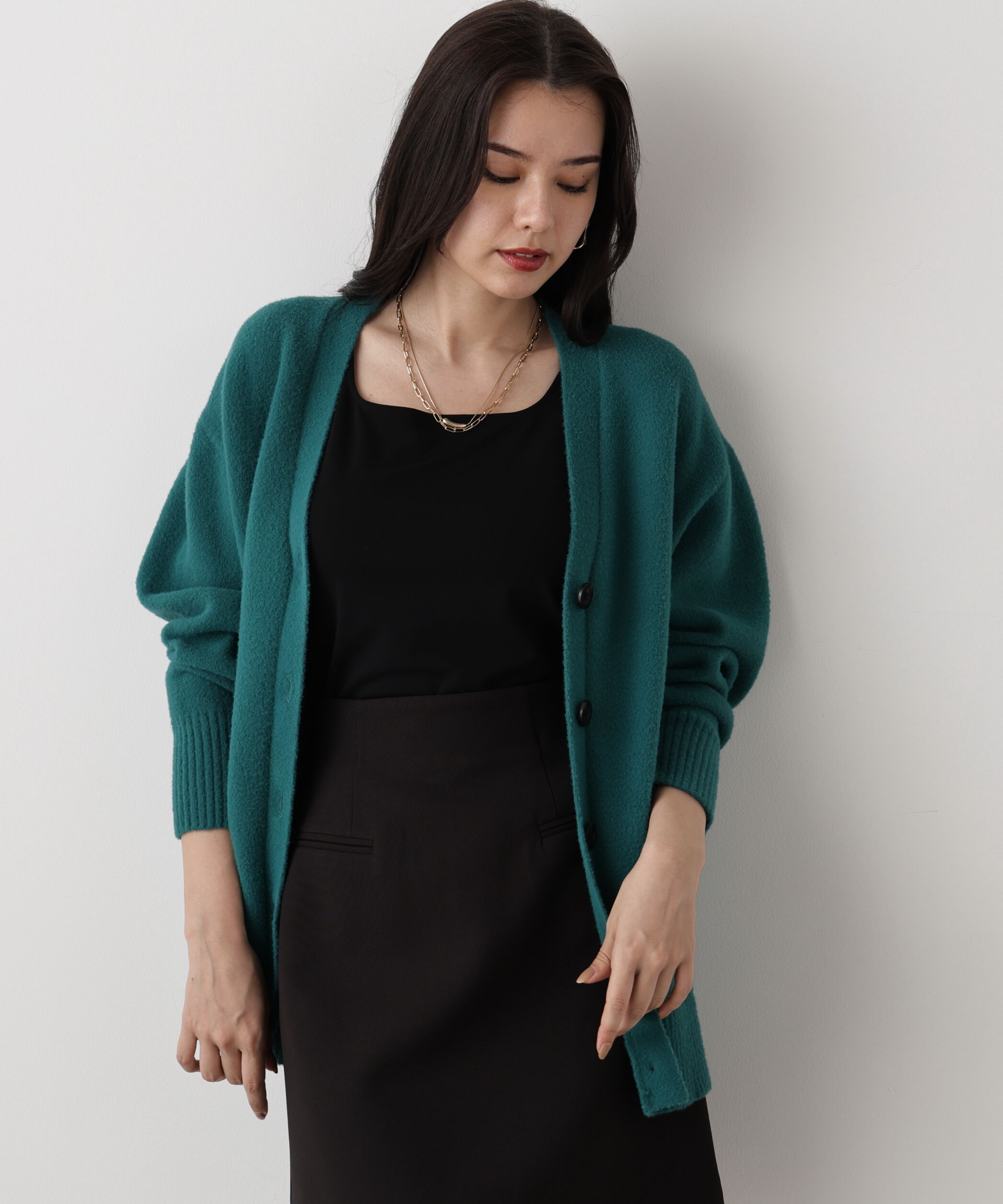  「◆［WEB限定色 ピンク］フェザーヤーンオーバーカーディガン」|その他|