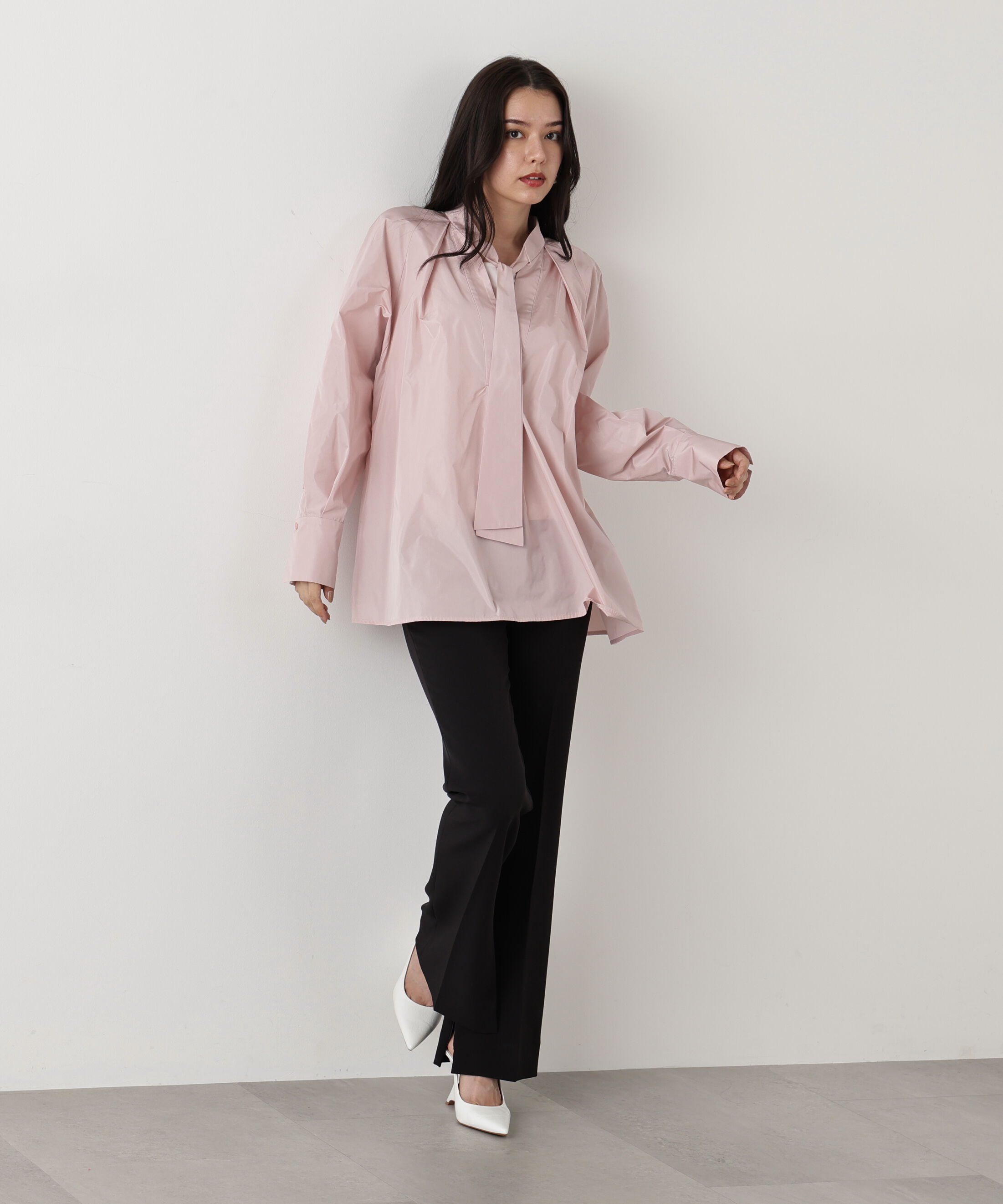  「◆タックフレアボウブラウス」|シャツ・ブラウス|