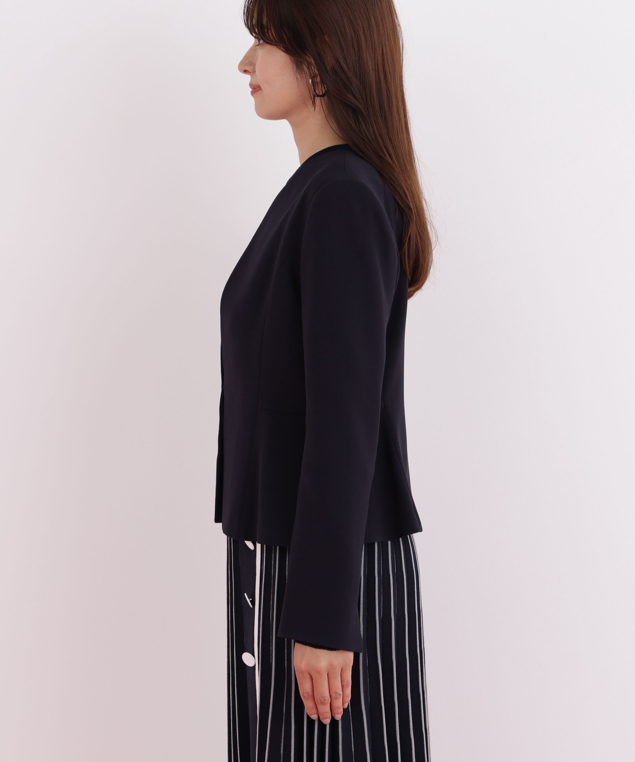  「キーネックペプラムジャケット」|その他|