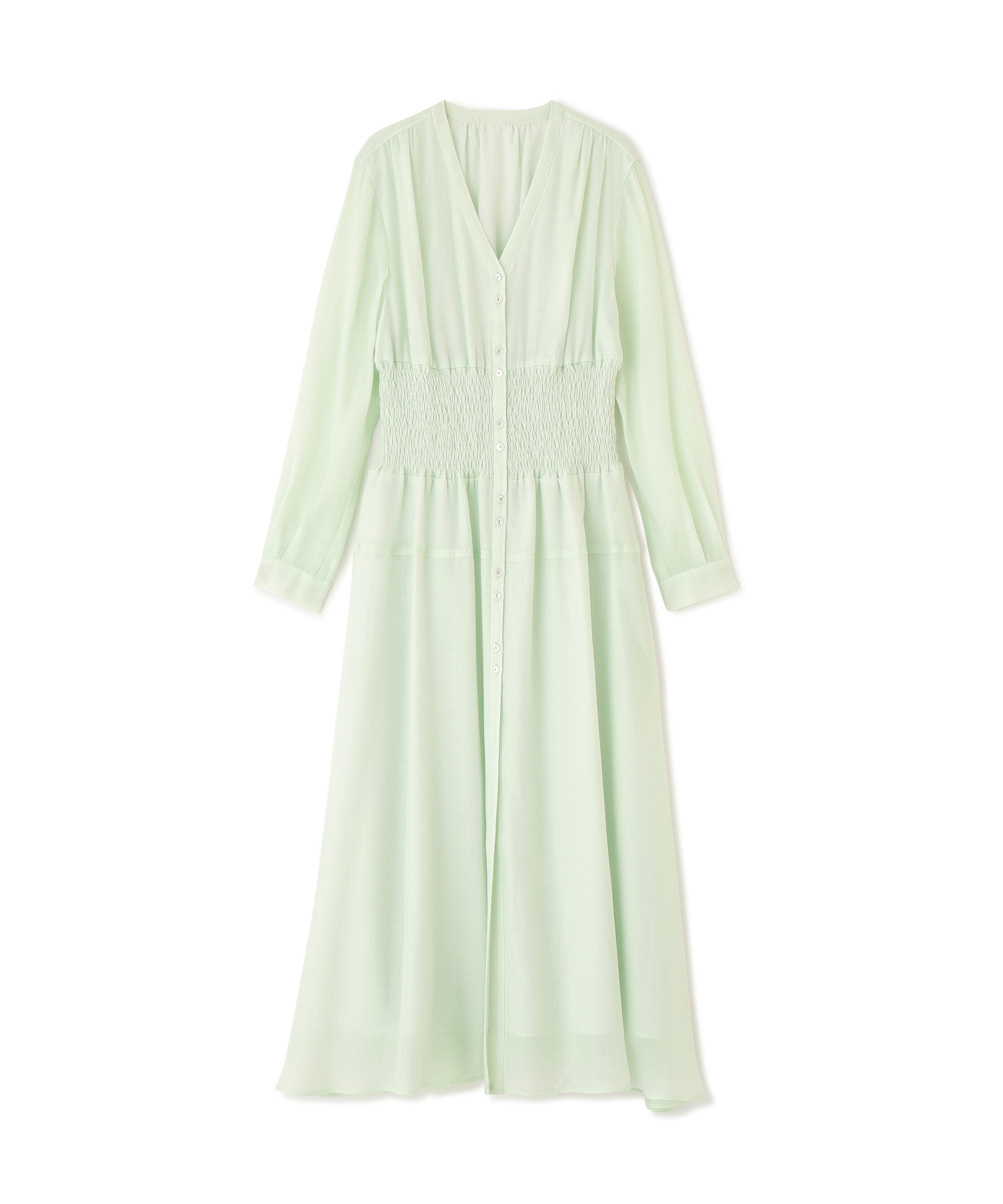  「ウエストシャーリングロングワンピース」|ワンピース|