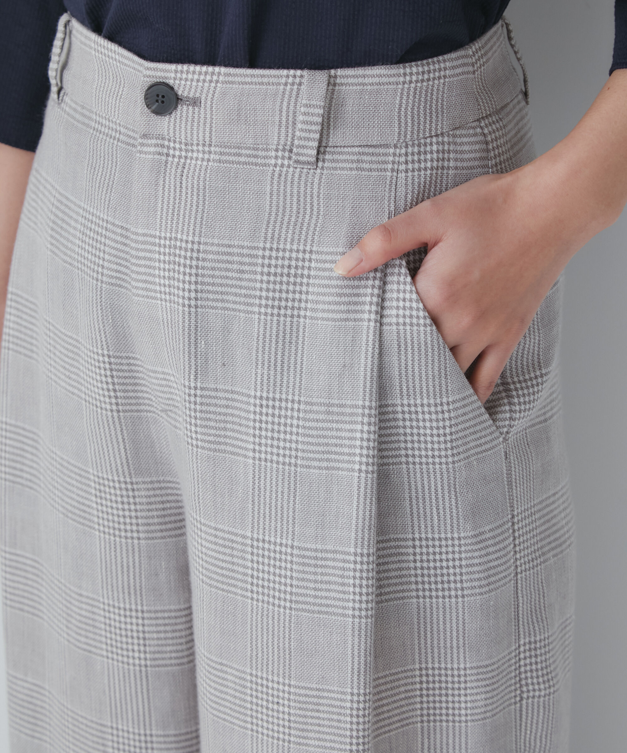  「◆ＰＥレーヨンリネンセミワイドパンツ」|その他|